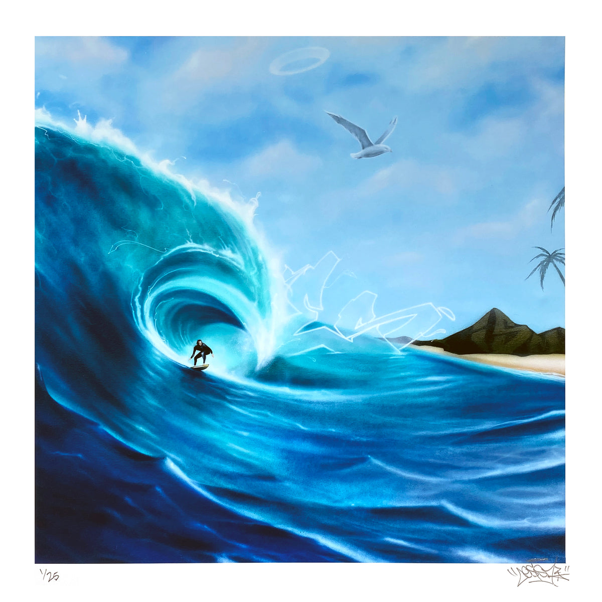CES &quot;First Wave&quot; - Archival Print, Limited Edition of 25 - 17 x 17&quot;