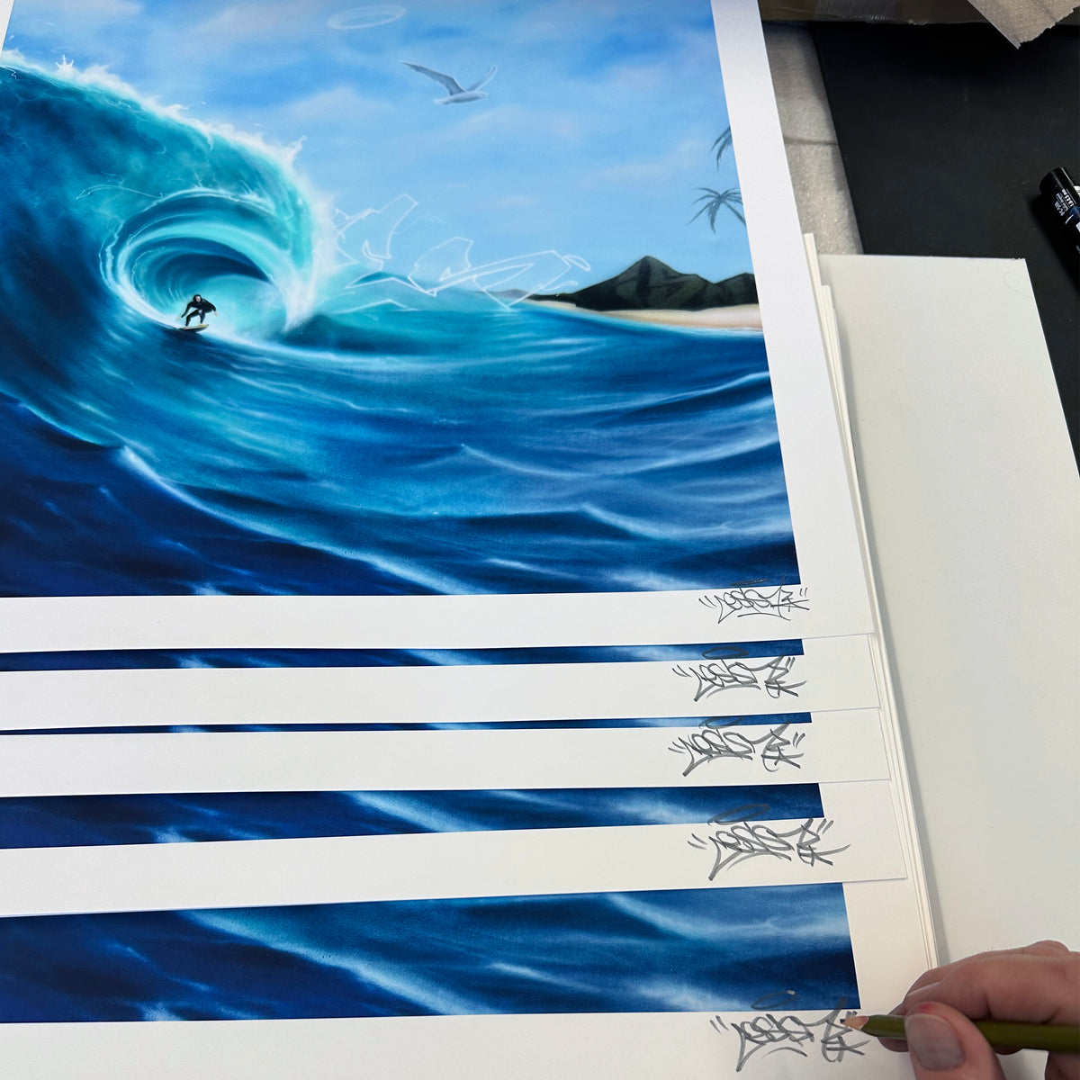CES &quot;First Wave&quot; - Archival Print, Limited Edition of 25 - 17 x 17&quot;