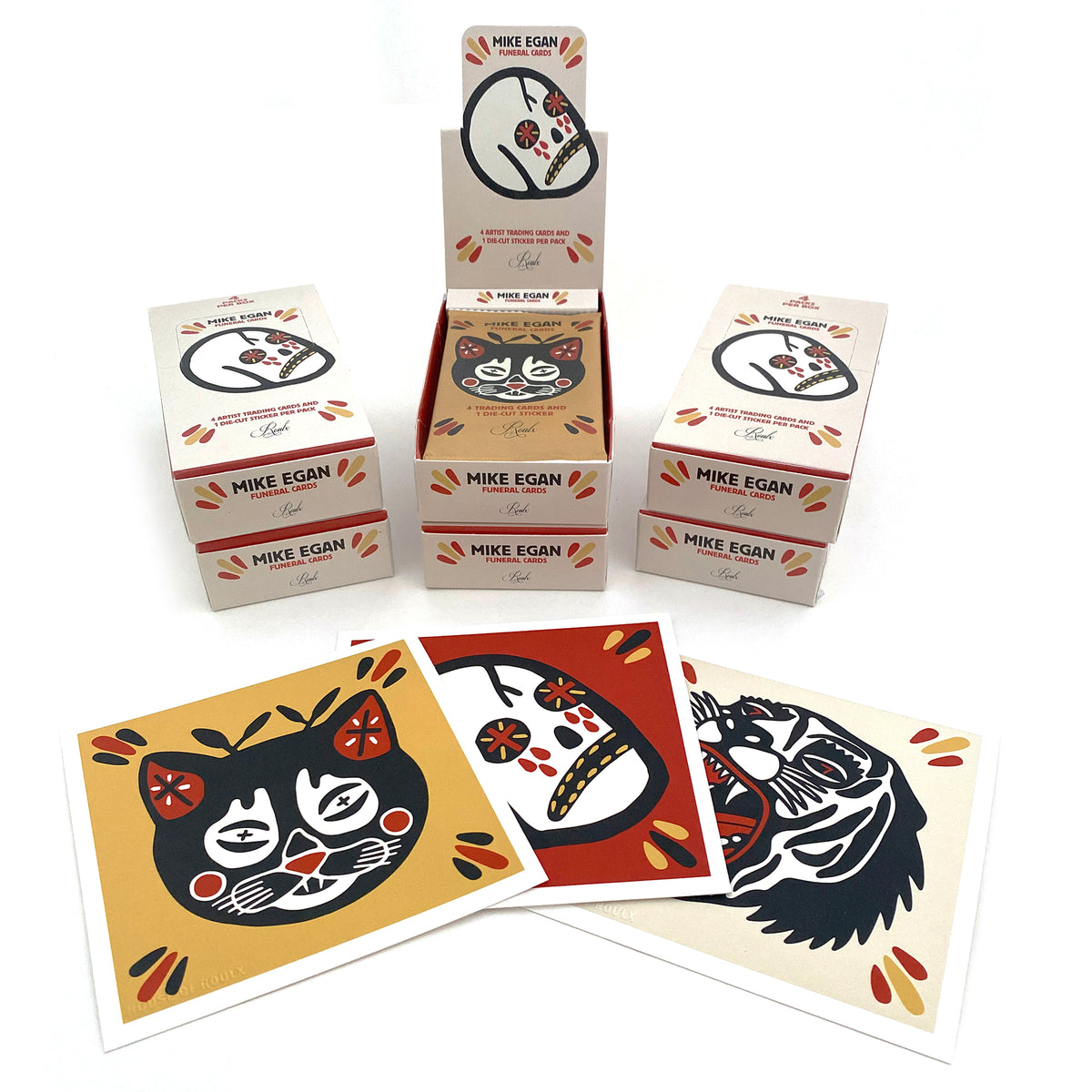 Mike Egan &quot;Funeral Cards&quot; Artist Trading Cards - Factory Sealed 6-Box Hobby Case (with Exclusive Bonus Print)