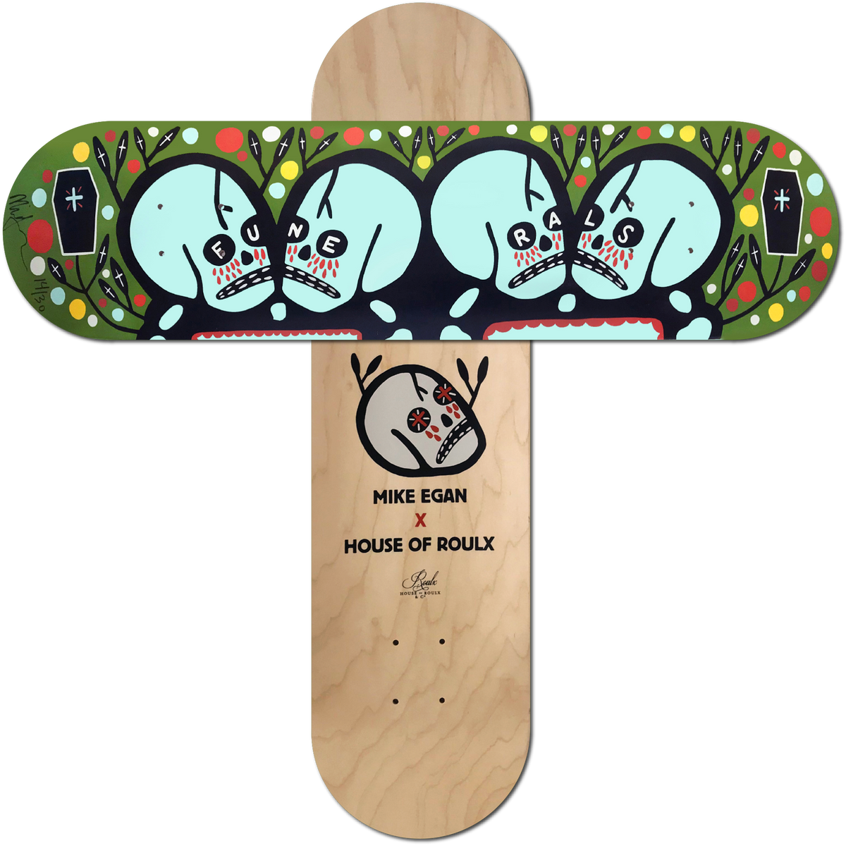 Mike Egan &quot;Funeral Eyes&quot; - Skate Deck, Limited Edition of 30