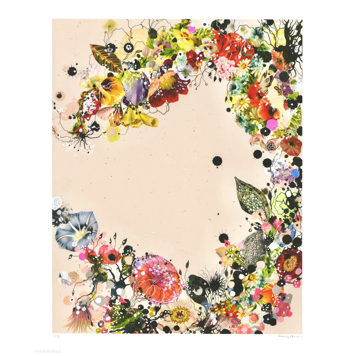 Jenny Brown &quot;Garland of Moon Flowers&quot; - Archival Print, Limited Edition of 12 - 14 x 17&quot;