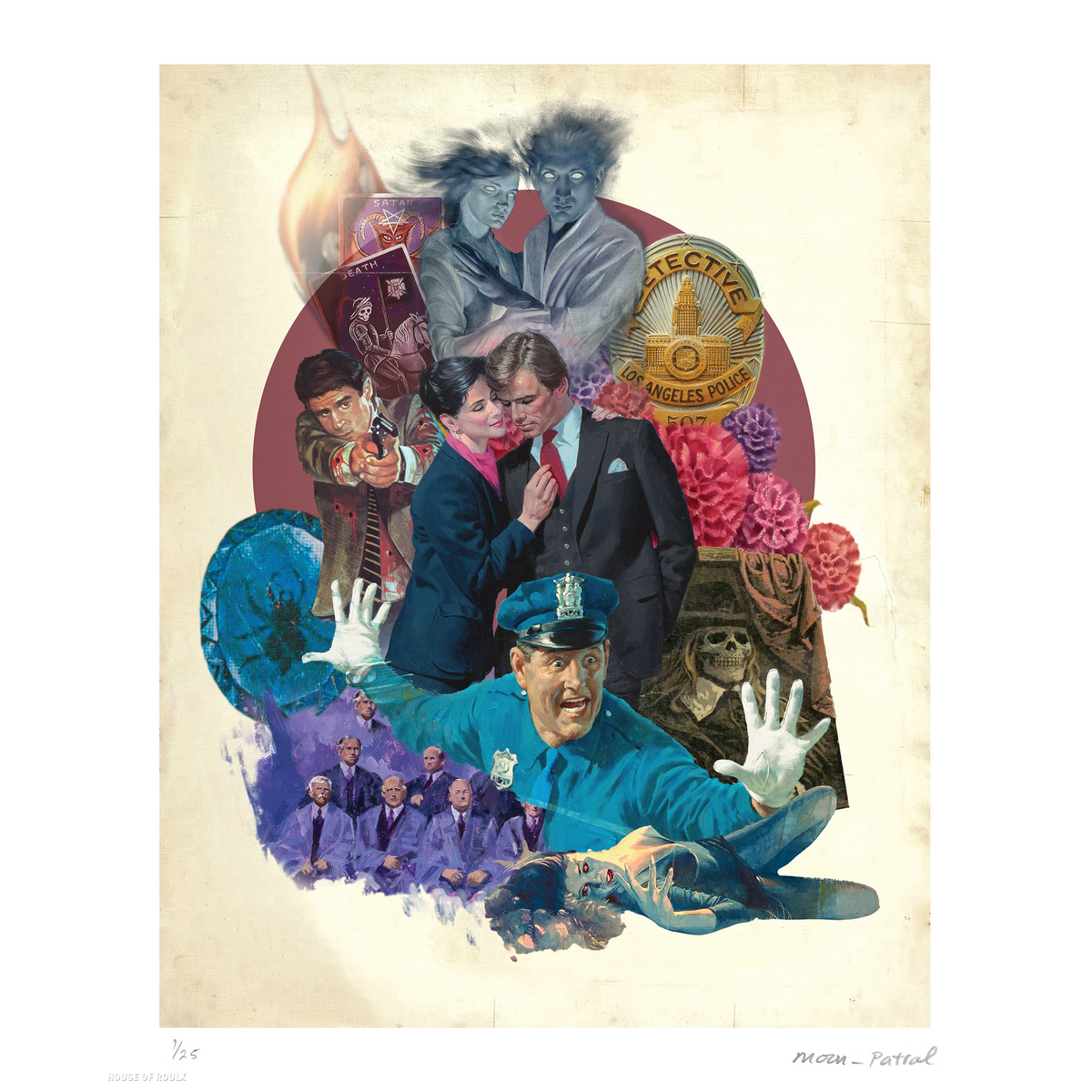 Moon Patrol  &quot;Hypothetical Movie Poster #13&quot; - Archival Print, Limited Edition of 25 - 14 x 17&quot;