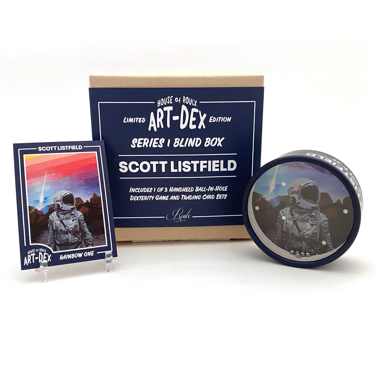 SCOTT LISTFIELD | ART-DEX DEXTERITY GAME & TRADING CARD BLIND BOX (S1-07 - S1-09)