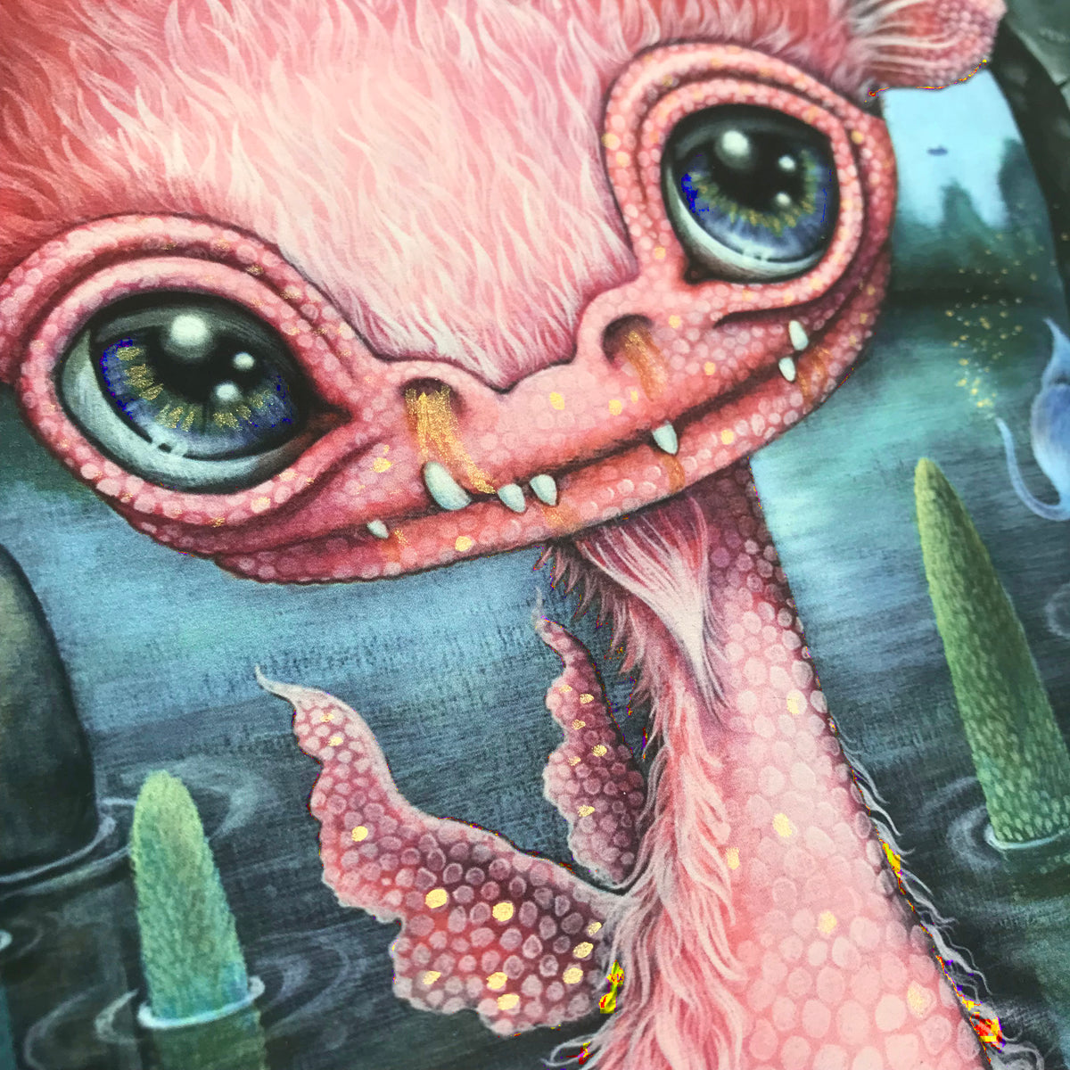 Laura Colors &quot;Curious Beast&quot; - Hand-Embellished Edition of 10 - 12 x 17&quot;