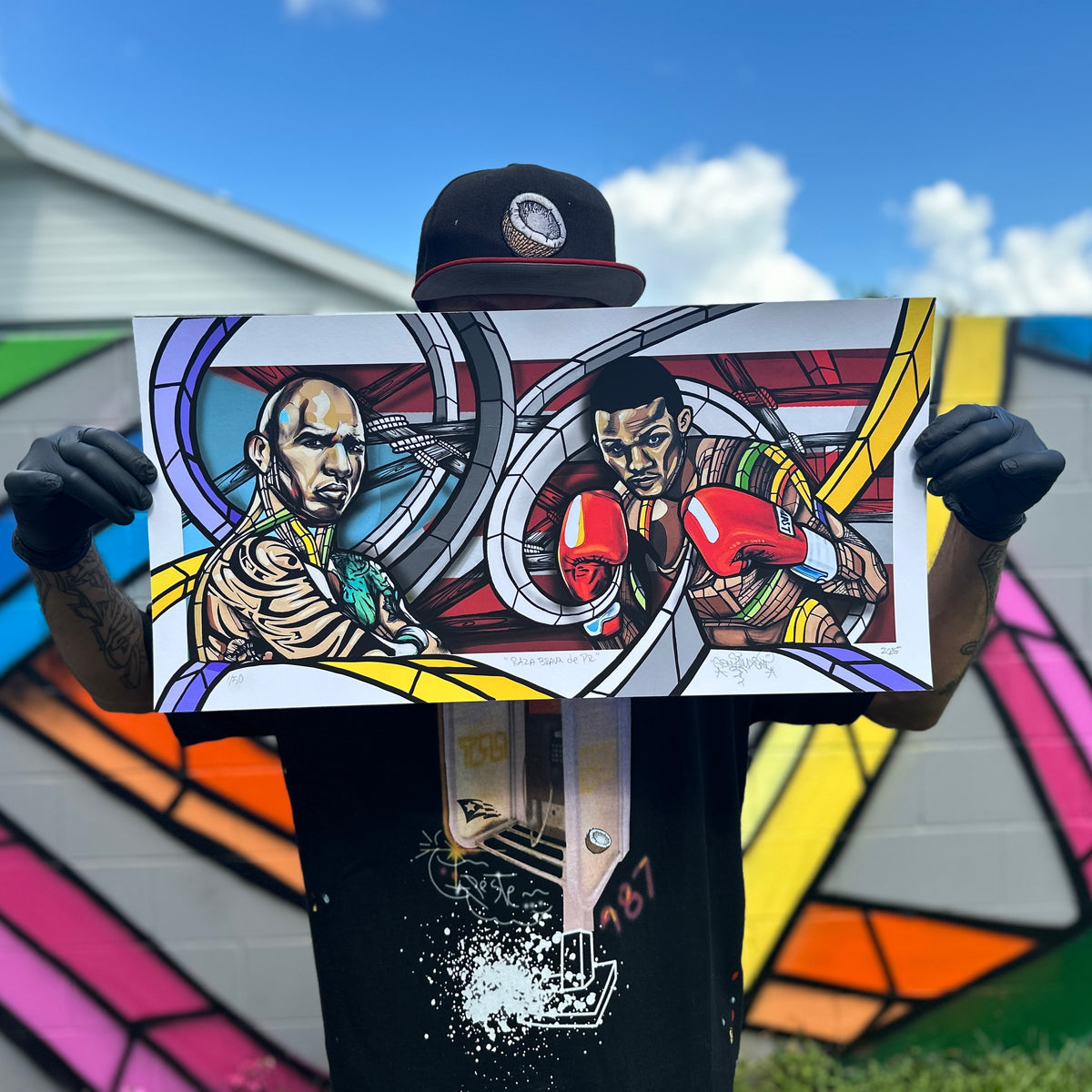 Don Rimx &quot;Raza Brava de Puerto Rico&quot; - Archival Print, Limited Edition of 50 - 12 x 24&quot;