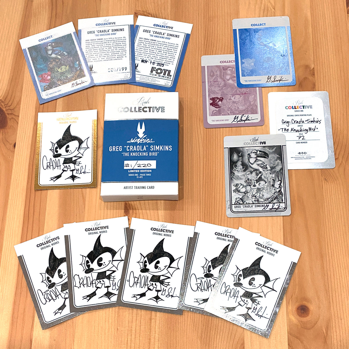 GREG "CRAOLA" SIMKINS "THE KNOCKING BIRD" S1-072 COLLECTIVE Trading Card