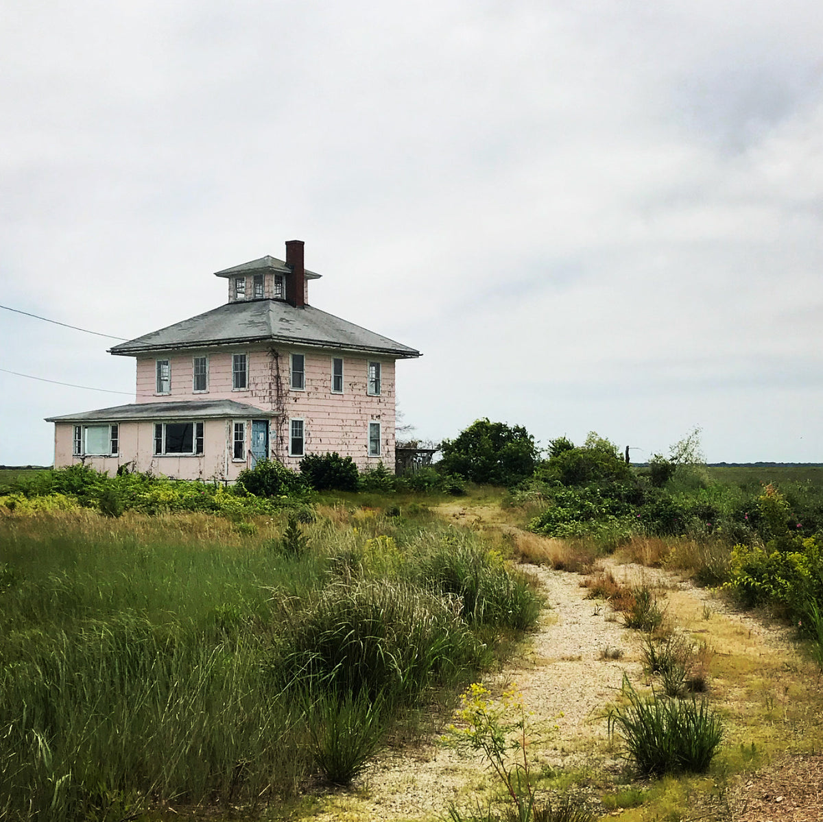 Andrew Houle &quot;The Pink House&quot; - Archival Print, Limited Edition of 25 - 17 x 17&quot;