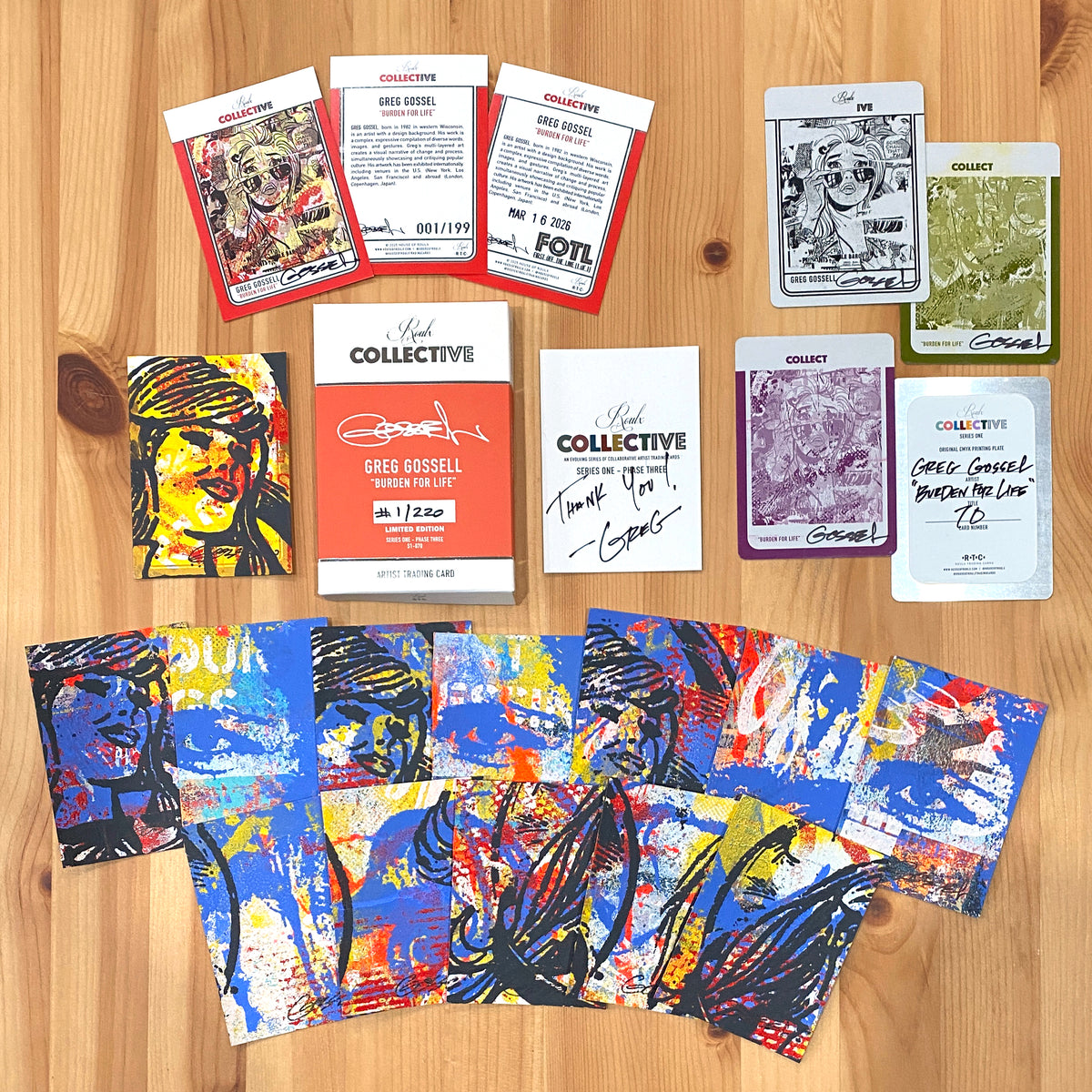 GREG GOSSEL "BURDEN FOR LIFE" S1-070 COLLECTIVE Trading Card