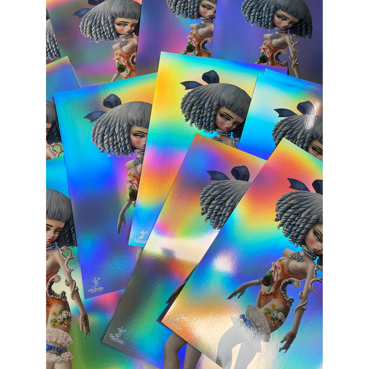 KUKULA &quot;Bébé Limoges&quot; - Rainbow Foil Print, Limited Edition of 50 - 16 x 24&quot;