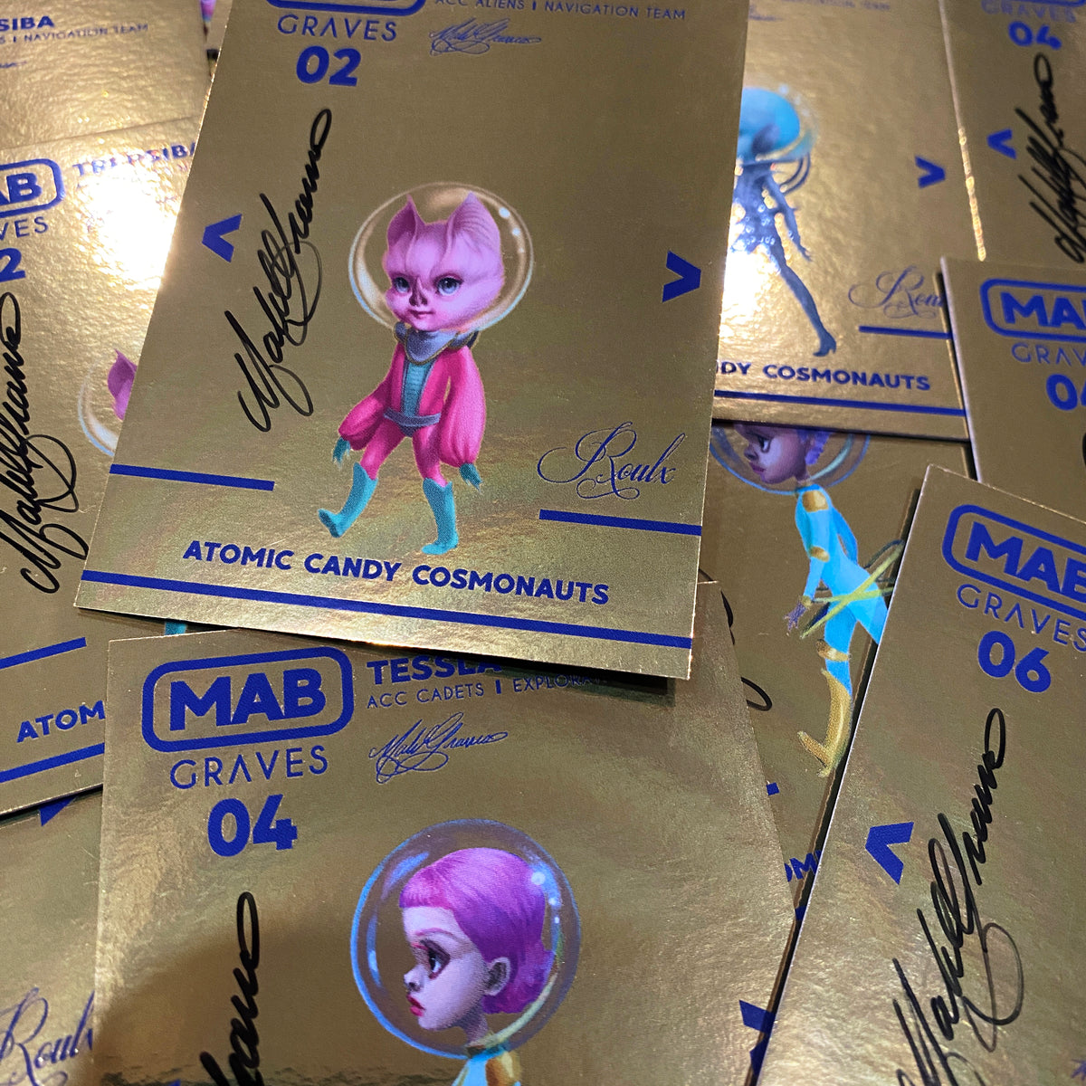 Mab Graves &quot;Atomic Candy Cosmonauts&quot; Artist Trading Cards - Factory Sealed 6-Box Hobby Case