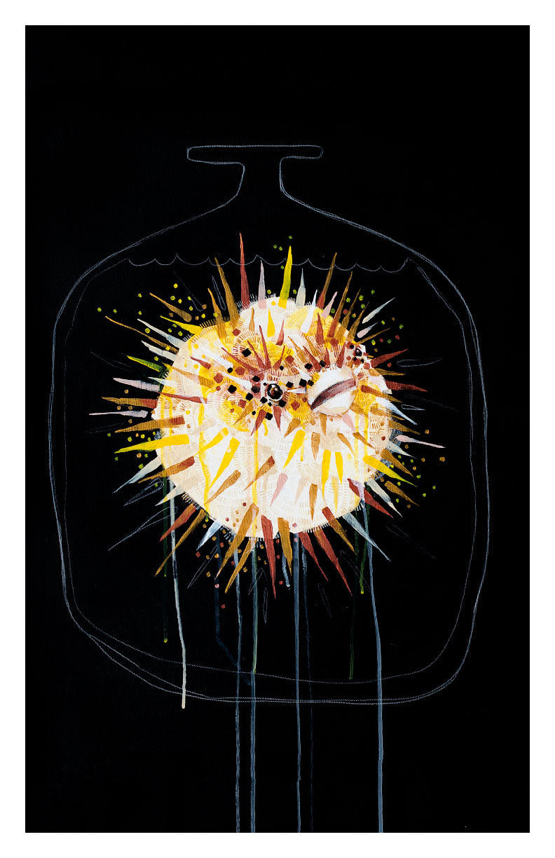 Michael Cain / Gnashing Teeth &quot;Poison Jars - Pufferfish&quot; - Archival Print