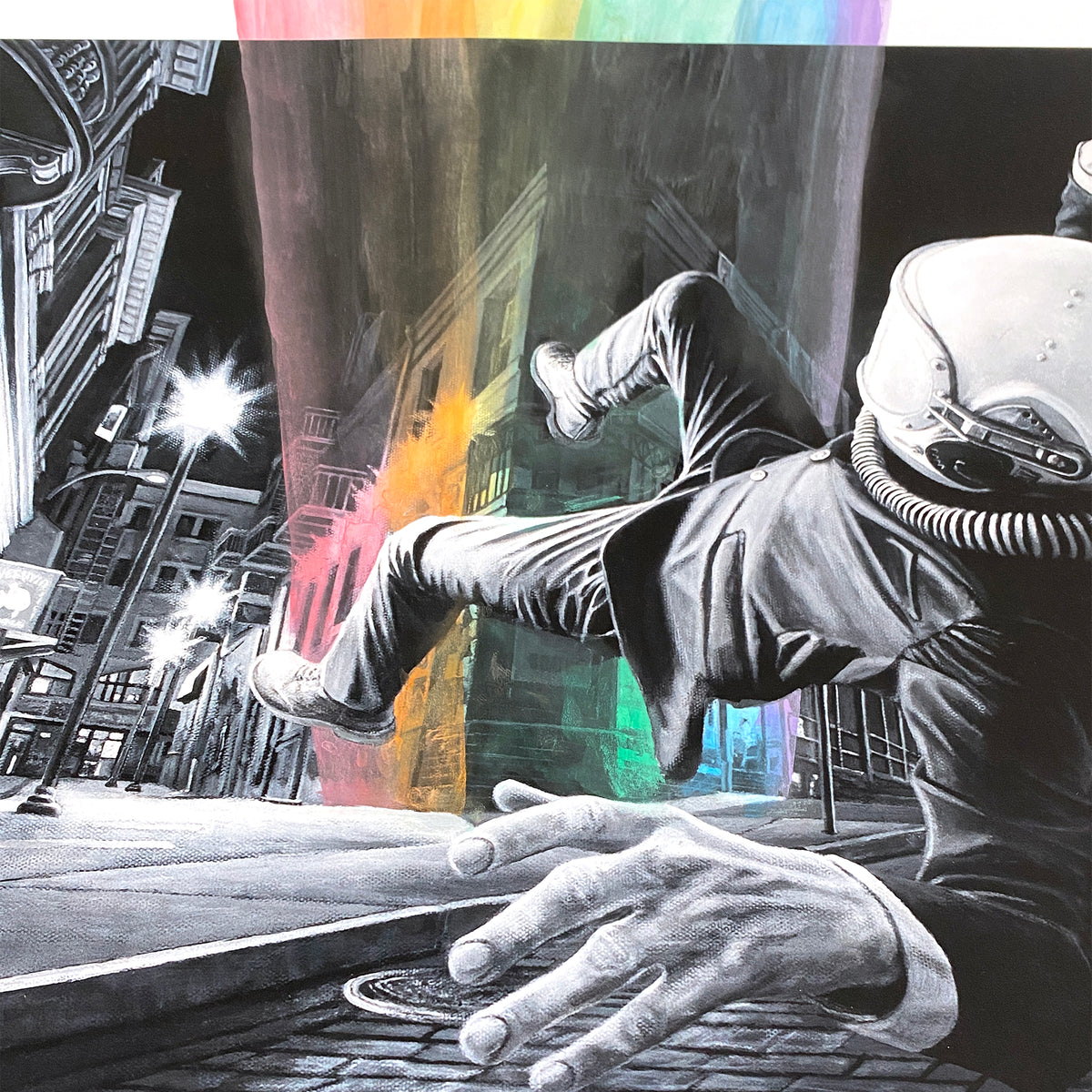 Alec Huxley &quot;Getting Lost (Rainbow)&quot; - Hand-Embellished Edition of 5 - 18 x 24&quot;