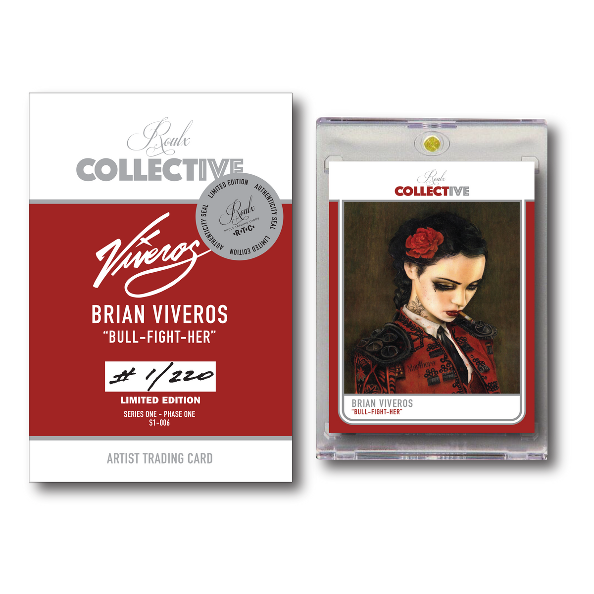 Brian Viveros &quot;Bull-Fight-Her&quot; S1-006 COLLECTIVE Trading Card