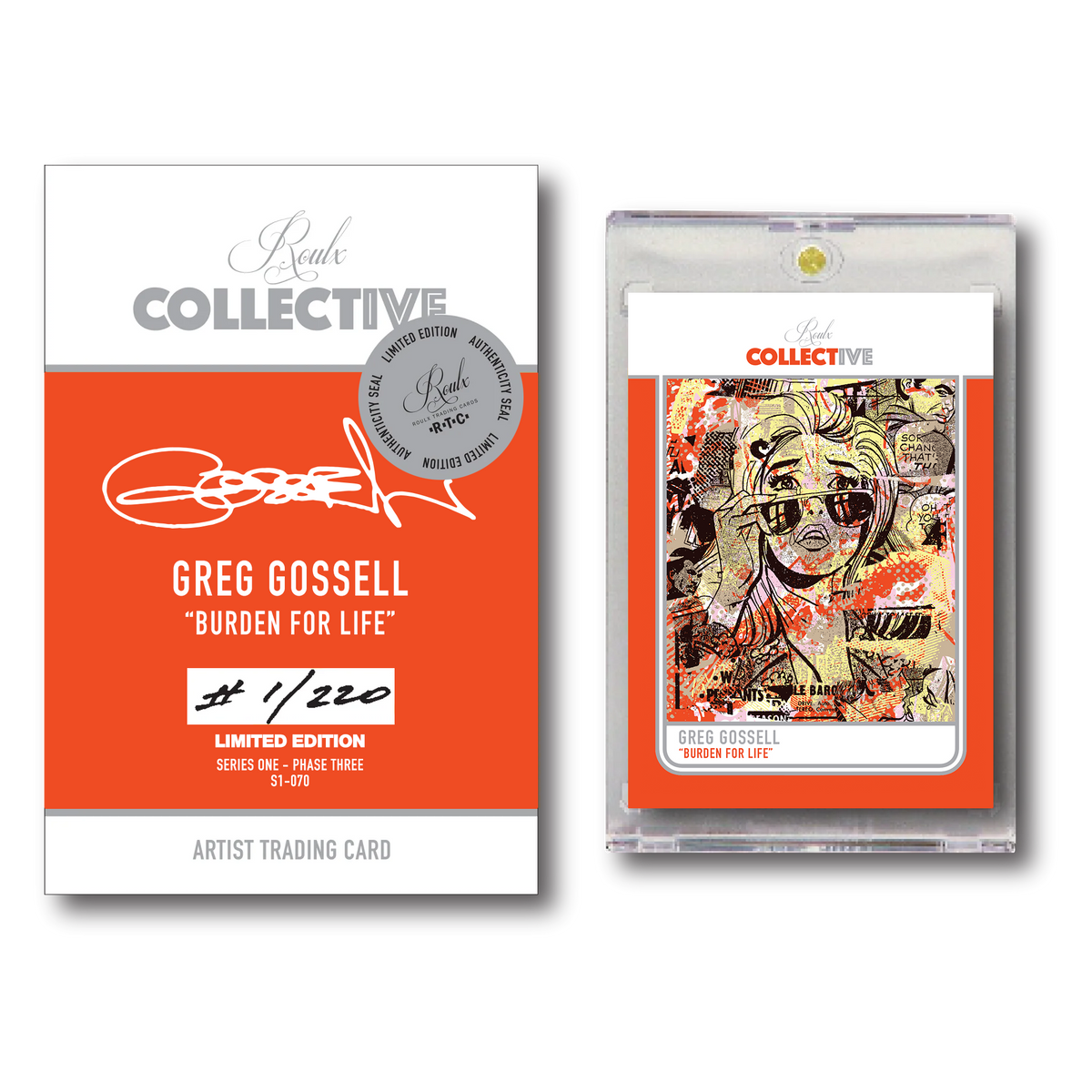 GREG GOSSEL "BURDEN FOR LIFE" S1-070 COLLECTIVE Trading Card