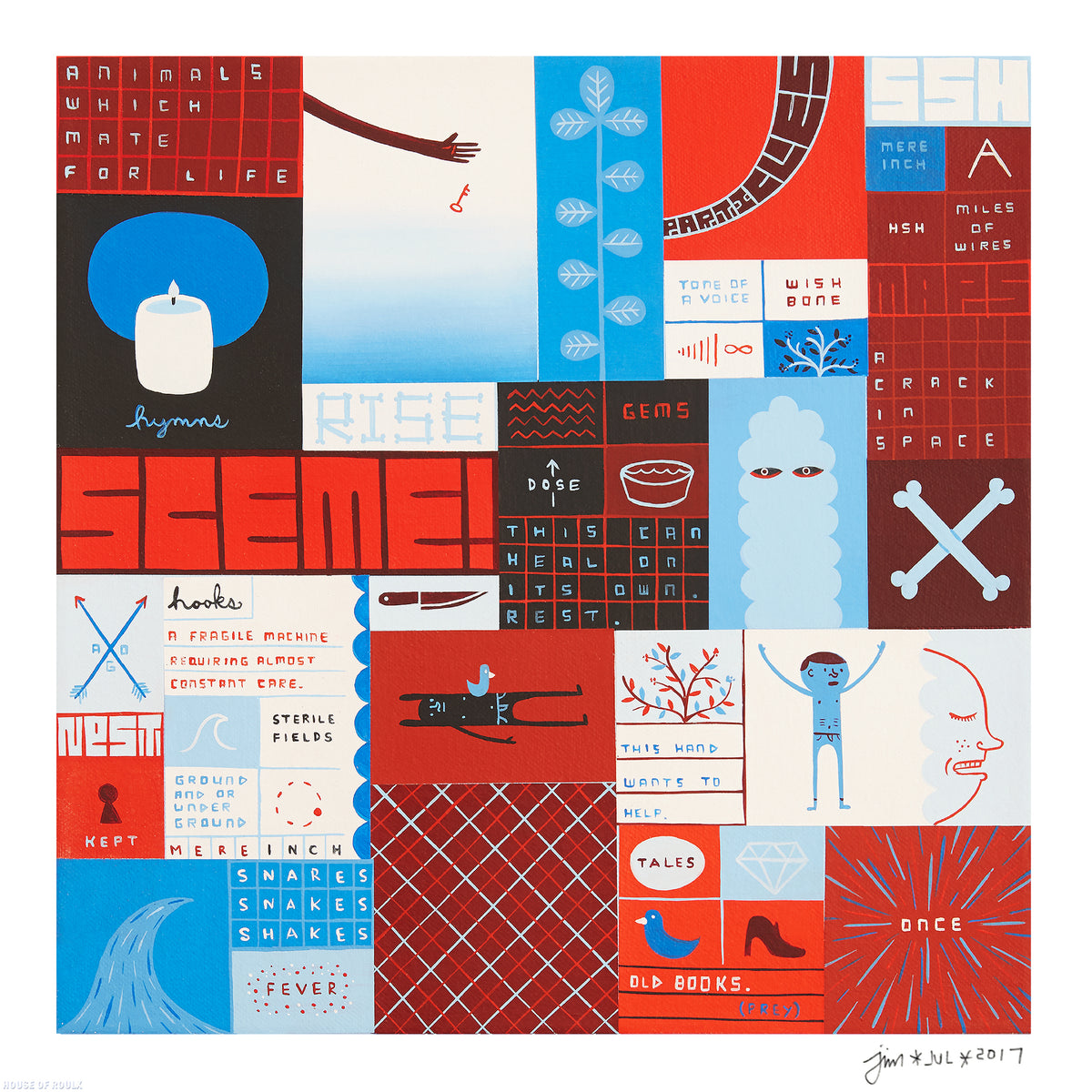 Jim Houser &quot;Sceme!&quot; - Archival Print, Limited Edition of 40 - 12 x 12&quot;