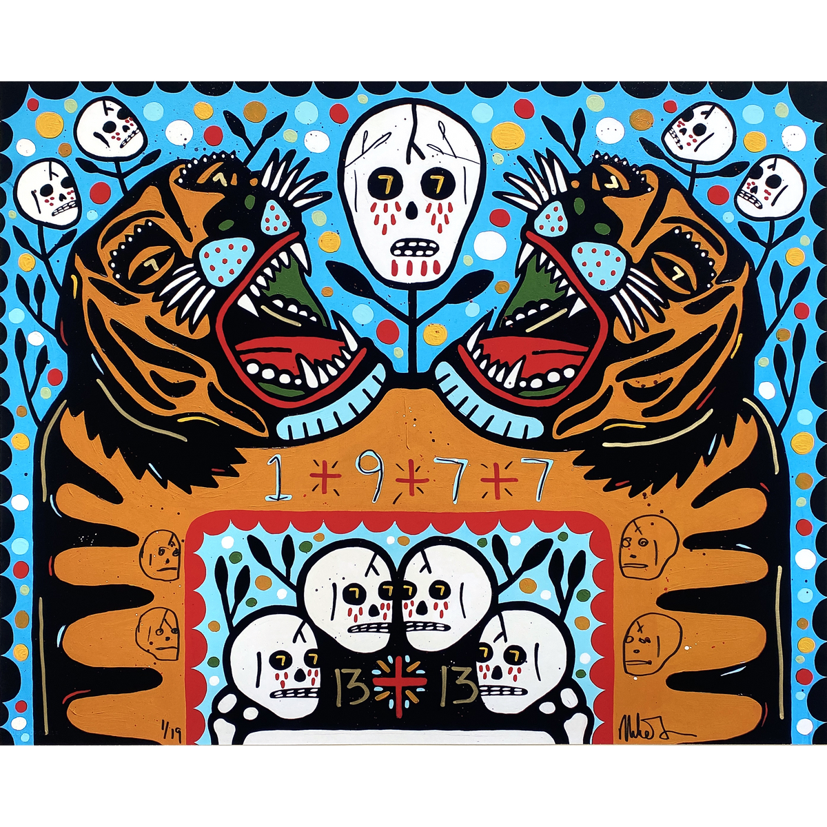 Mike Egan "Screaming at Myself" - Hand-Embellished Edition of 19 - 16 x 20"