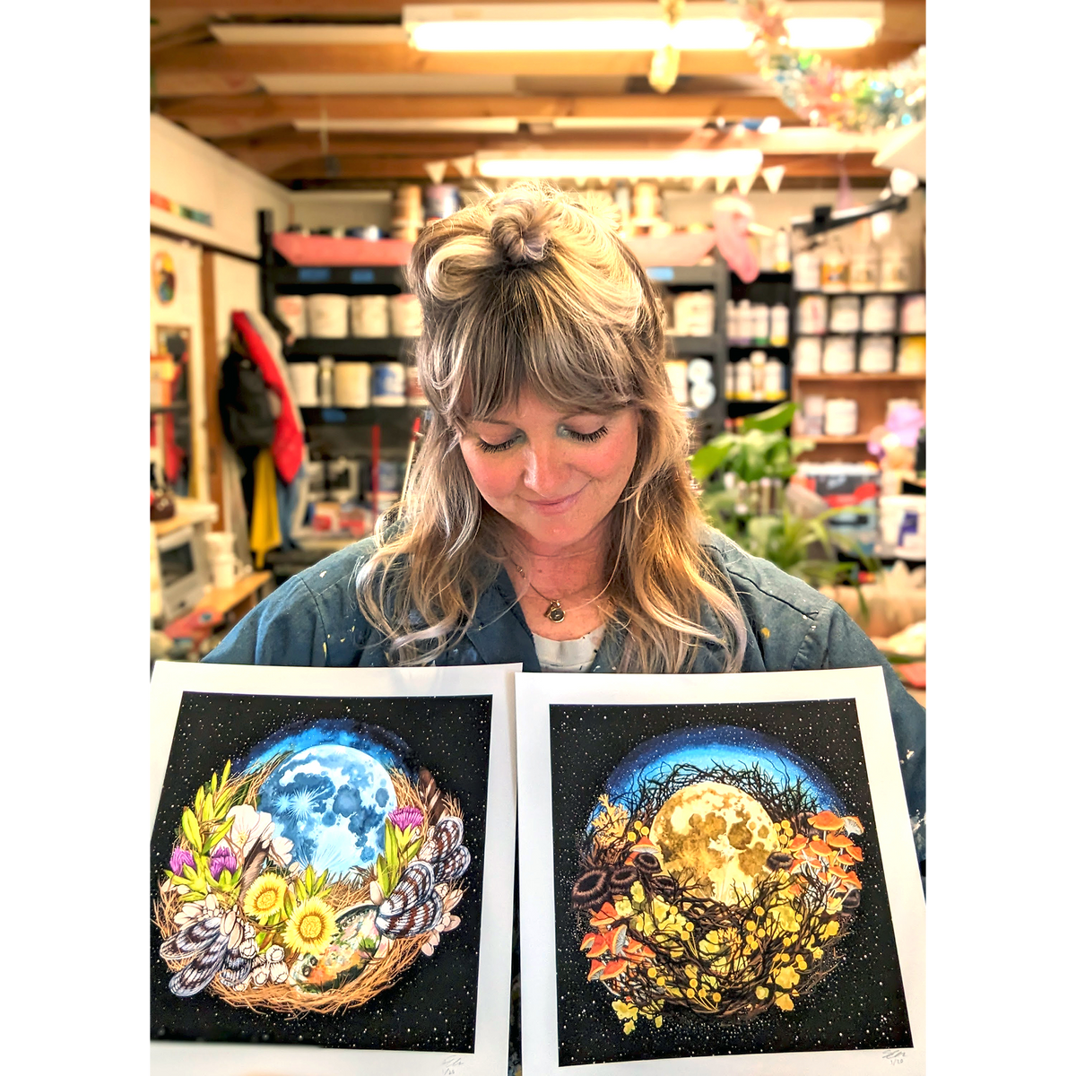 Shannon Taylor &quot;Nest Series&quot; - Archival Print Set of 2 - 12 x 12&quot; Each