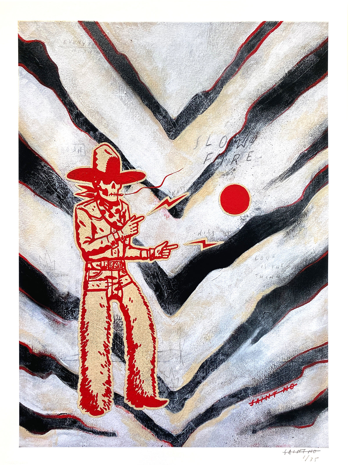 SAINT NO "Slow Fire" - Archival Print, Limited Edition of 35 - 16 x 20"