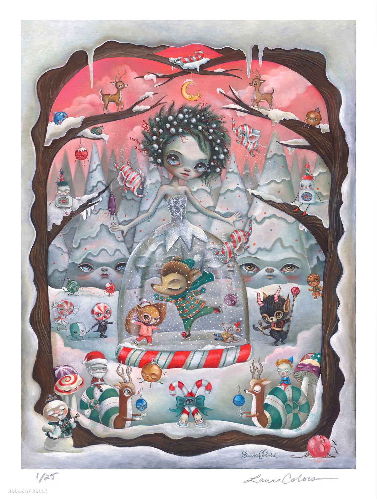 Laura Colors "Snow Globe" - Archival Print, Limited Edition of 25 - 18 x 24"