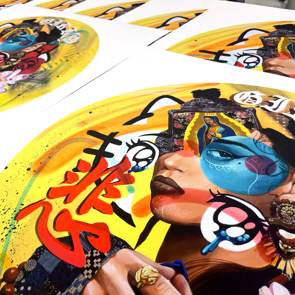 Marka27 &quot;SAD GIRL&quot; - Archival Print, Limited Edition of 50 - 24 x 24&quot;