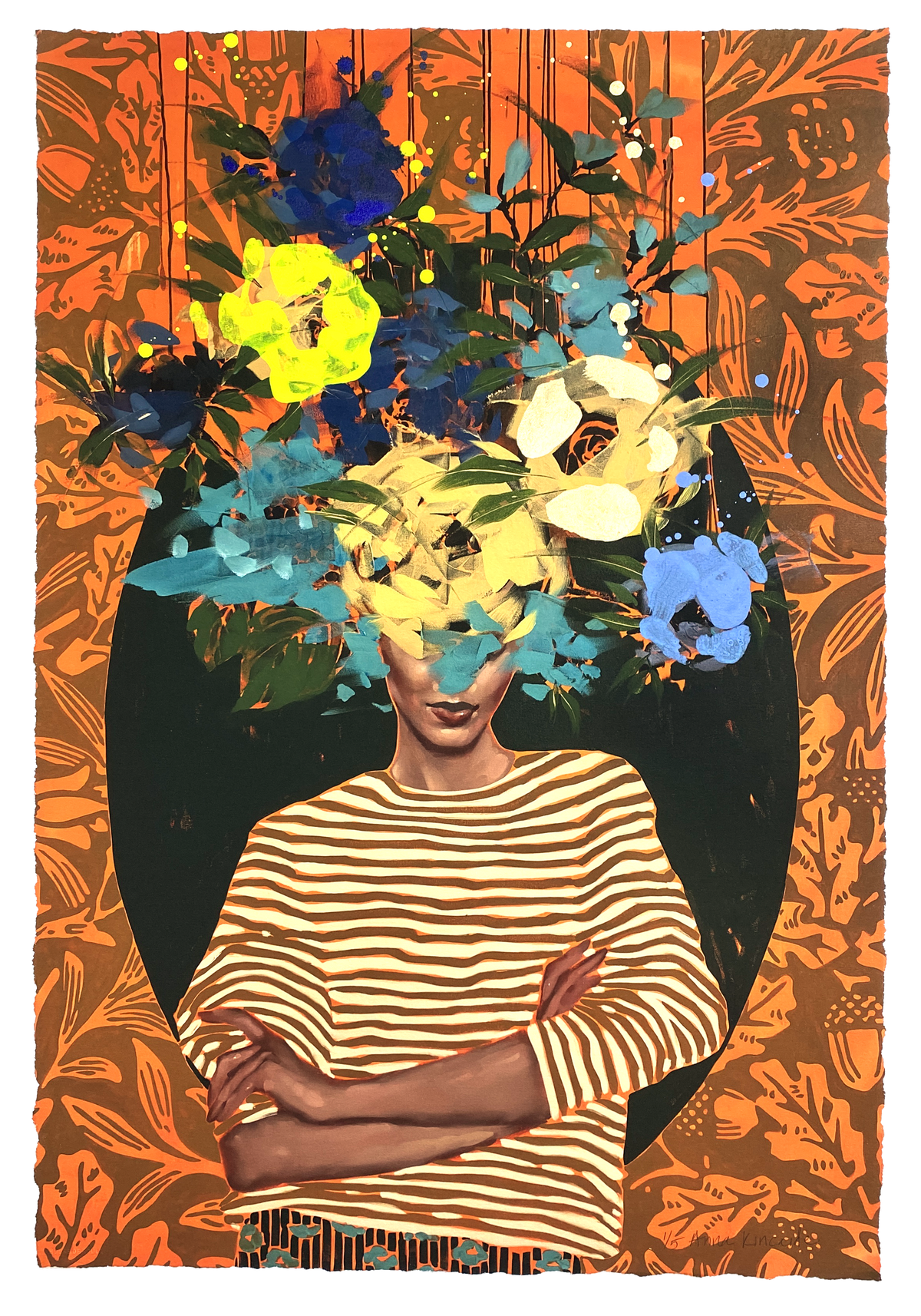Anna Kincaide &quot;Tangerine&quot; - Hand-Embellished Edition of 5 - 20 x 30&quot;