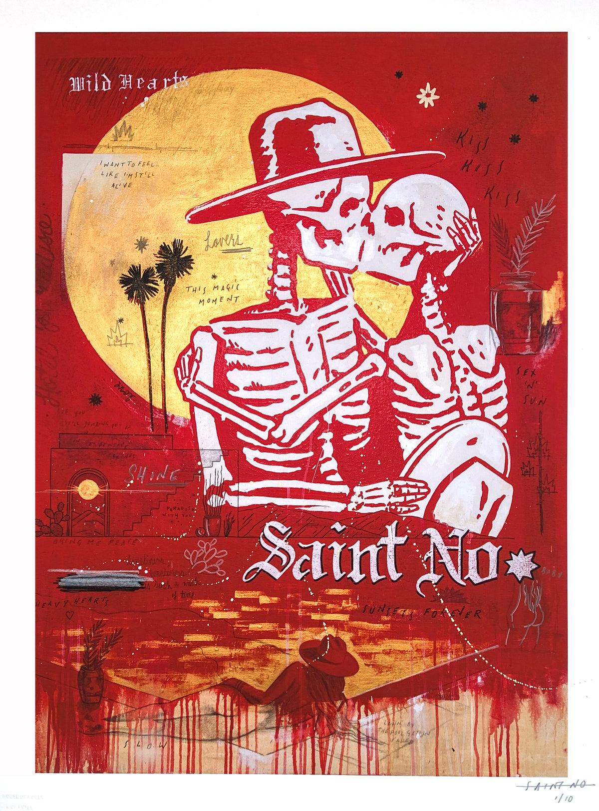 SAINT NO "This Magic Moment" - Hand-Embellished Edition of 10 - 18 x 24"