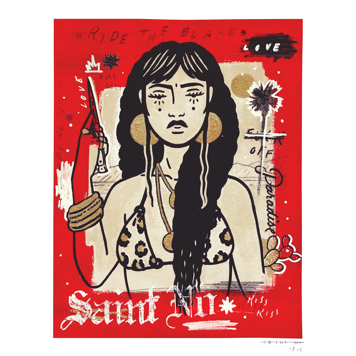 SAINT NO &quot;To Dance Another Day&quot; - Hand-Embellished Edition of 15 - 16 x 20&quot;