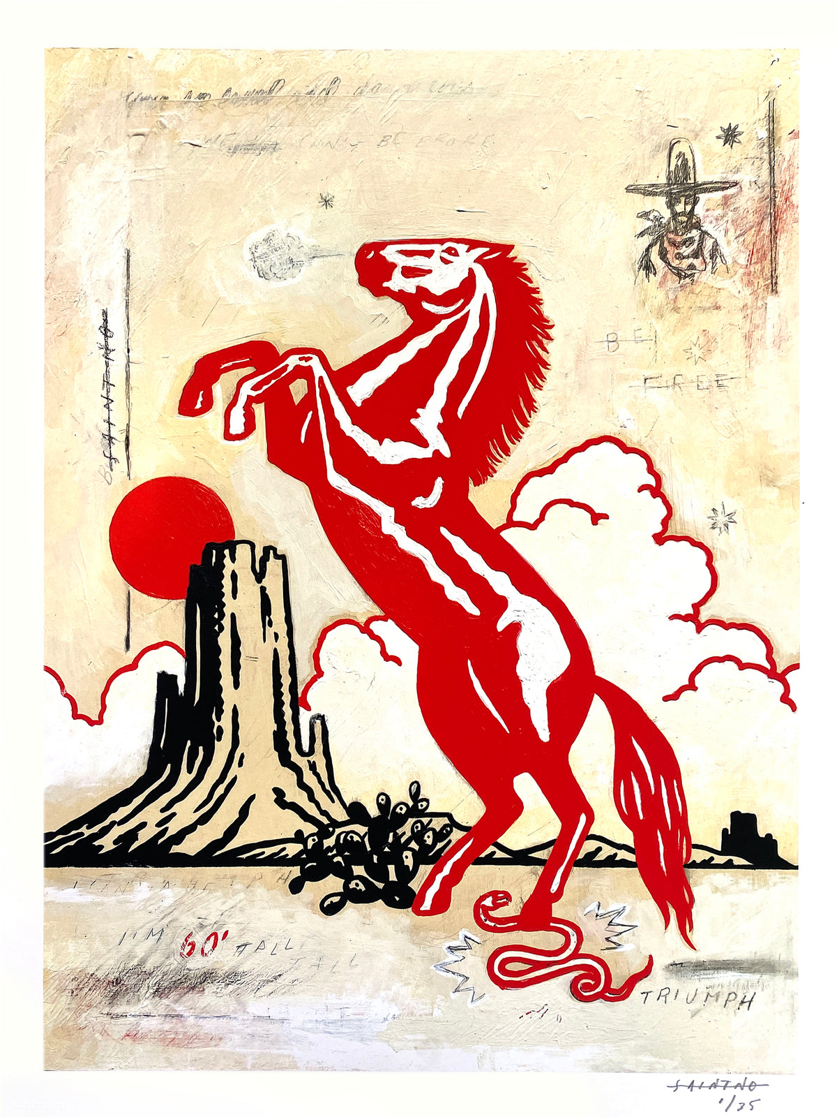 SAINT NO "Triumph" - Archival Print, Limited Edition of 35 - 16 x 20"