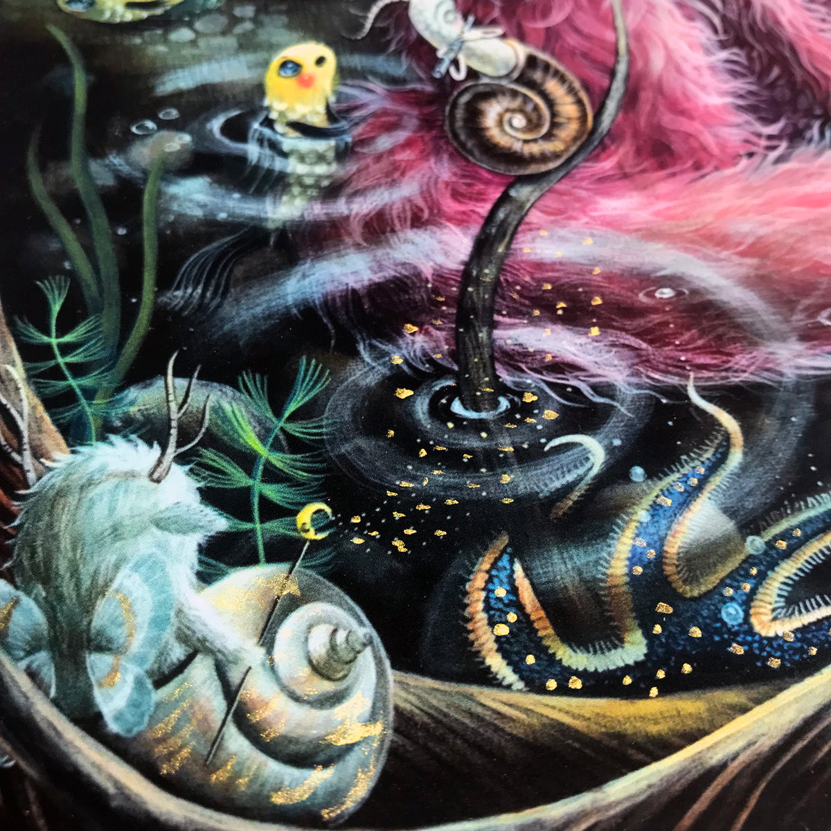 Laura Colors &quot;Curious Beast&quot; - Hand-Embellished Edition of 10 - 12 x 17&quot;