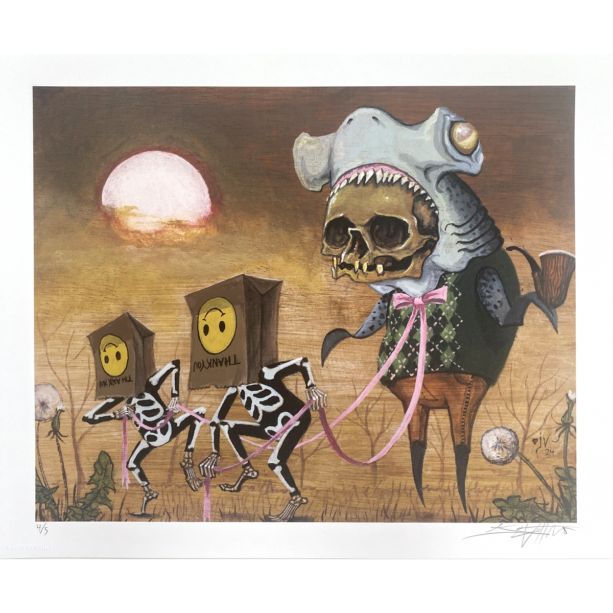 Joe Vollan - "The Inland Oceanographers Club" - Hand-Embellished Edition # 4 / 5 - 14 x 17"