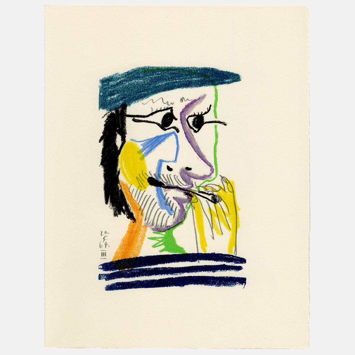 Pablo Picasso - 1970 Lithograph - 12.675 x 9.75&quot;