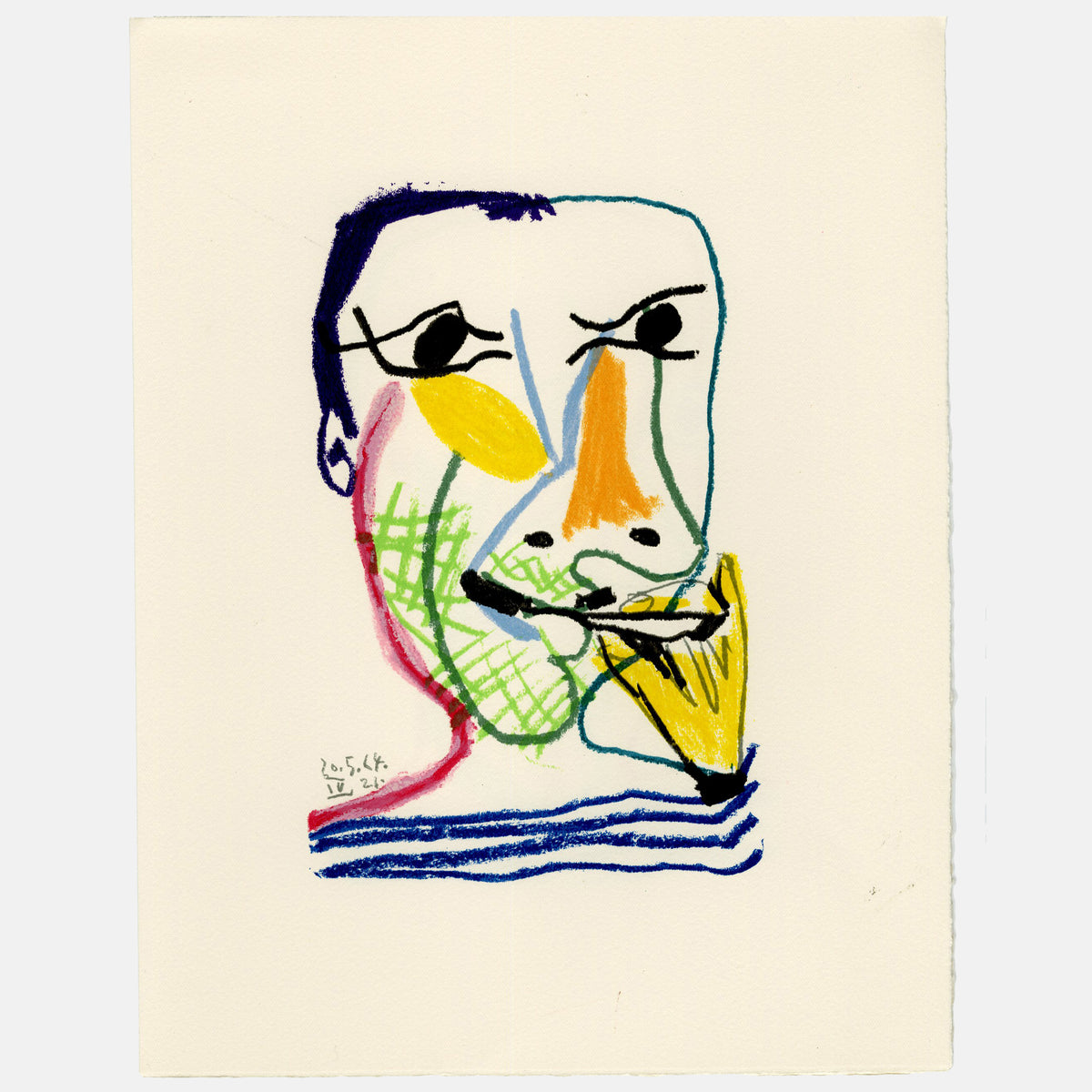 Pablo Picasso - 1970 Lithograph - 12.675 x 9.75&quot;