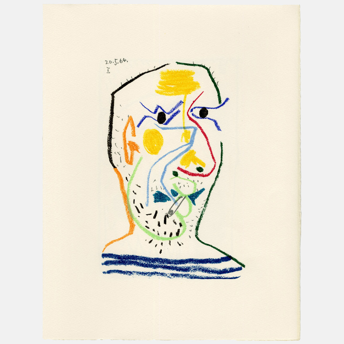 Pablo Picasso - 1970 Lithograph - 12.675 x 9.75&quot;