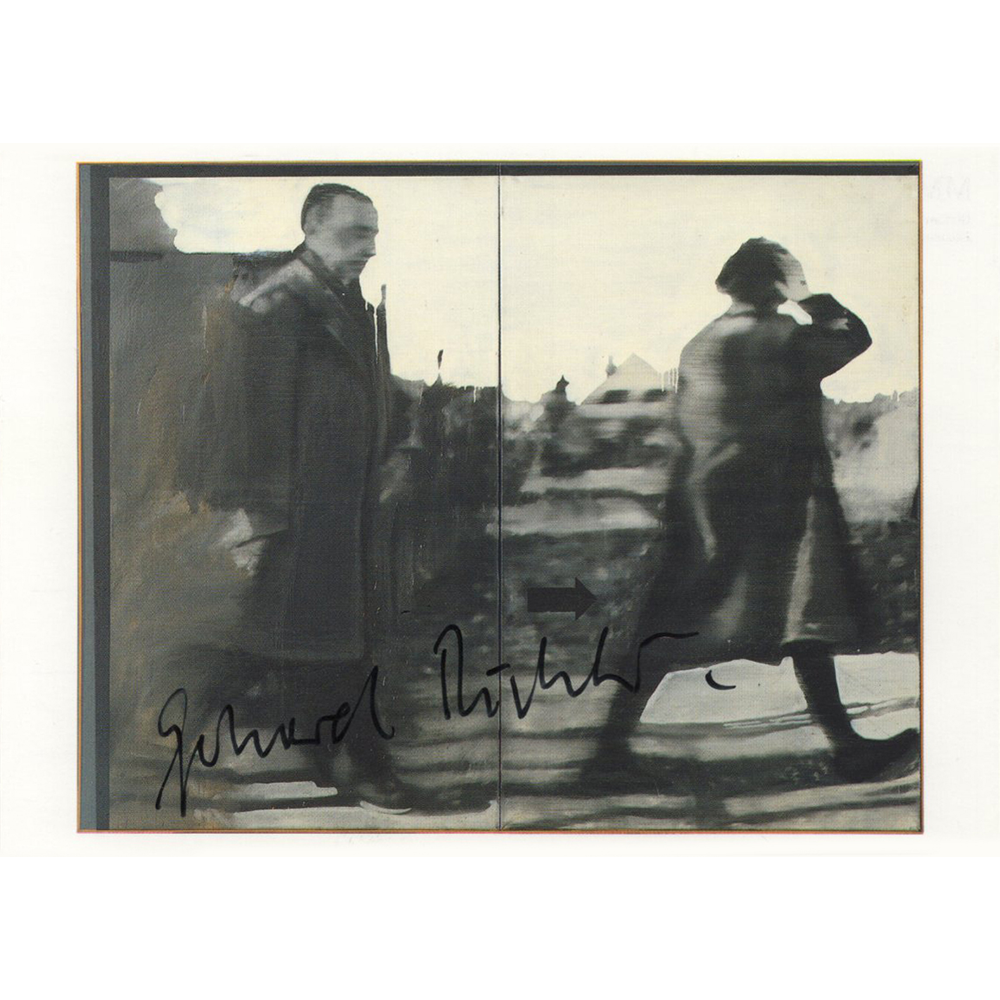 Gerhard Richter - Signed &#39;Fußgänger&#39; Postcard
