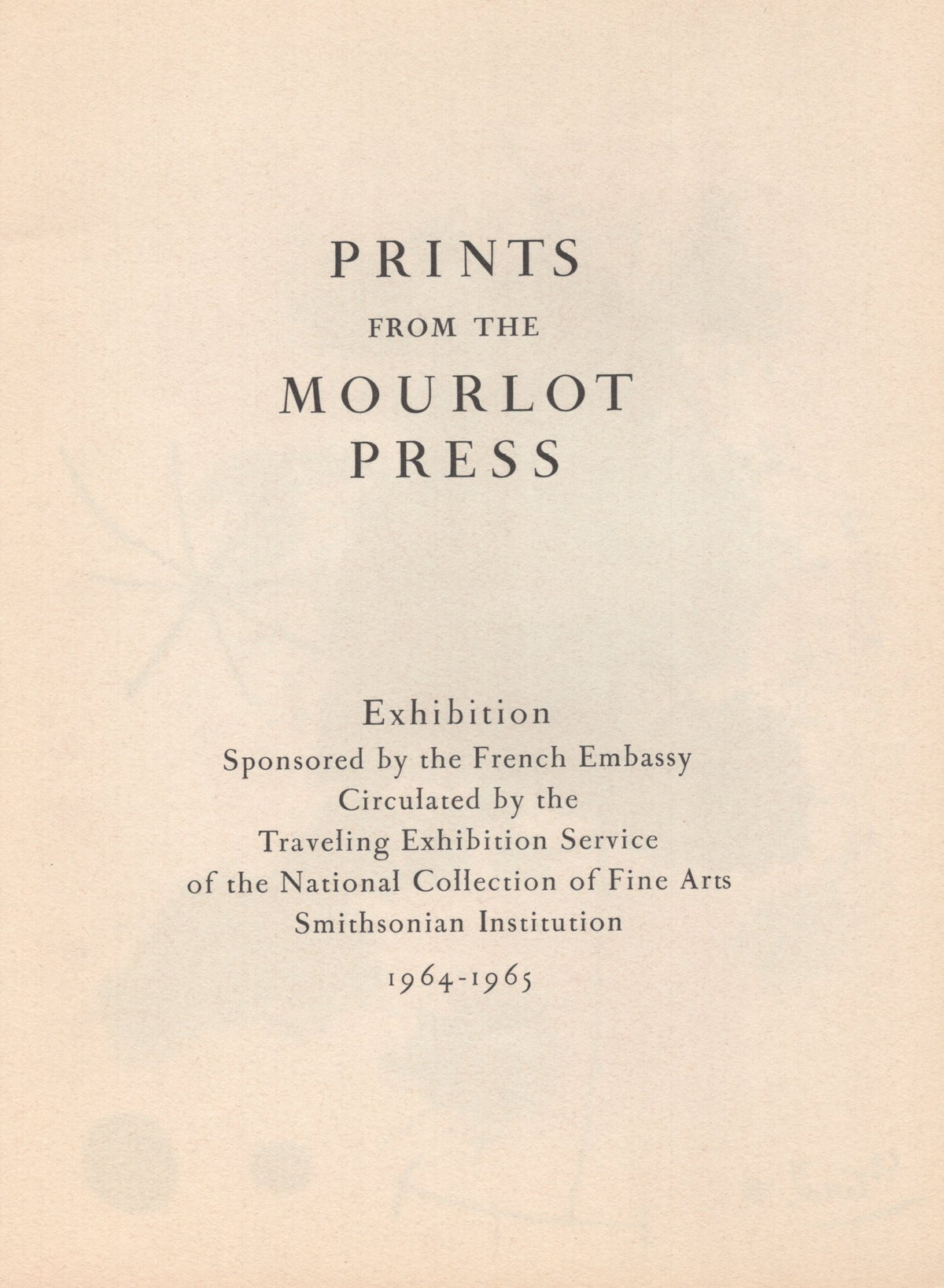 Joan Miro - &quot;Untitled&quot; - Mourlot Press 1964 Lithograph - 7.5 x 10&quot;
