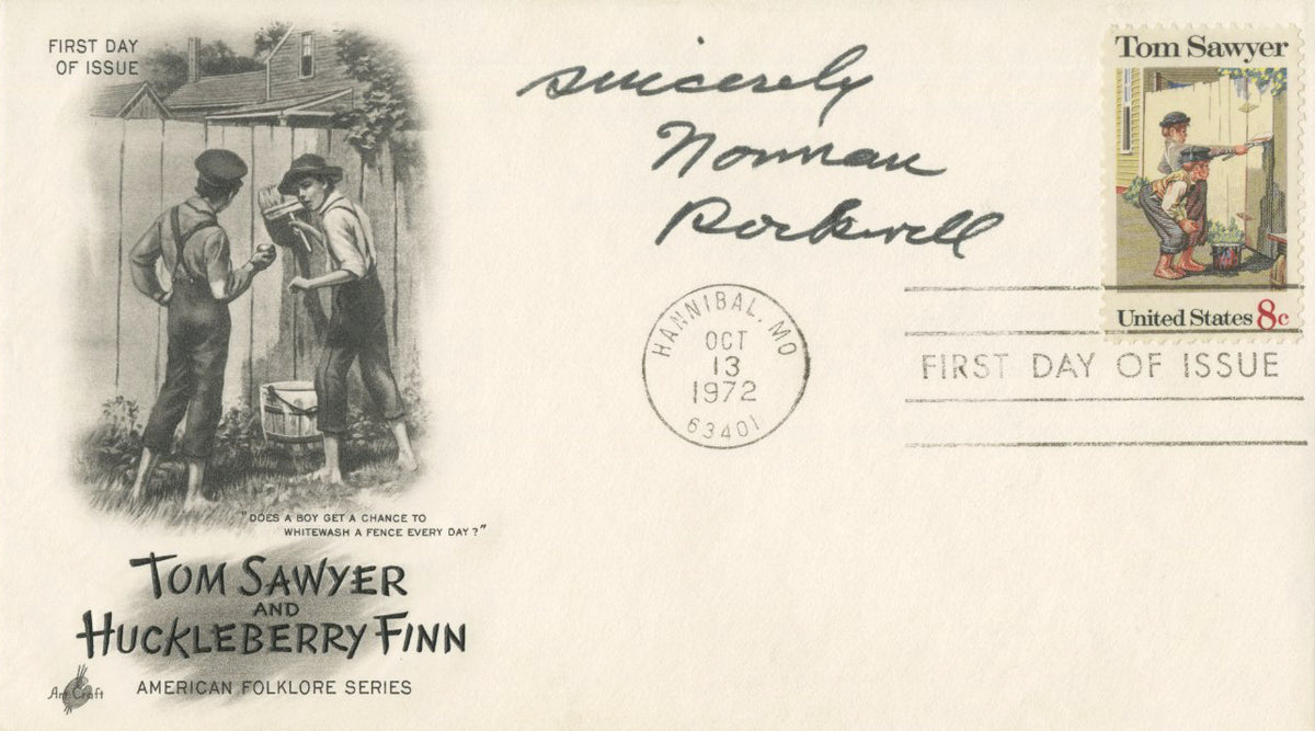 Norman Rockwell - Signed First Day Cover - 1972