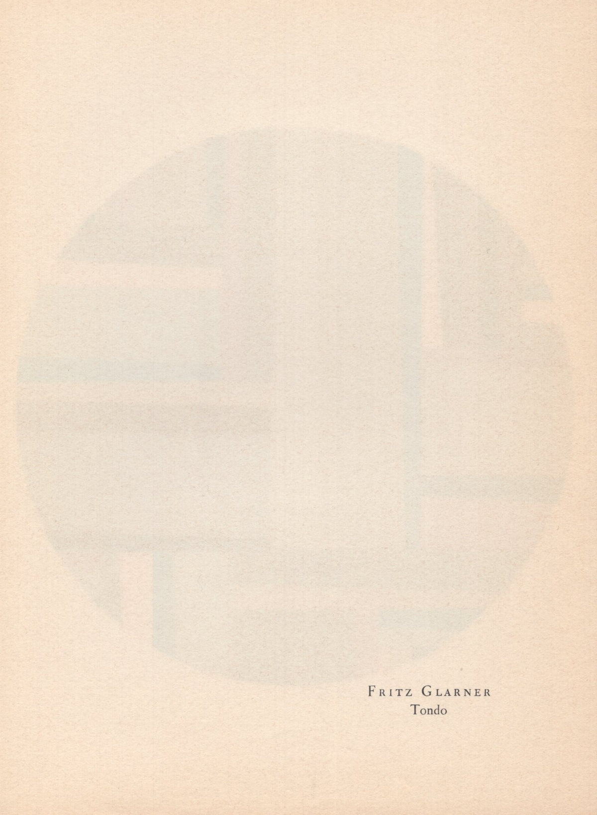 Fritz Glarner - &quot;Tondo&quot; - Mourlot Press 1964 Lithograph - 7.5 x 10&quot;