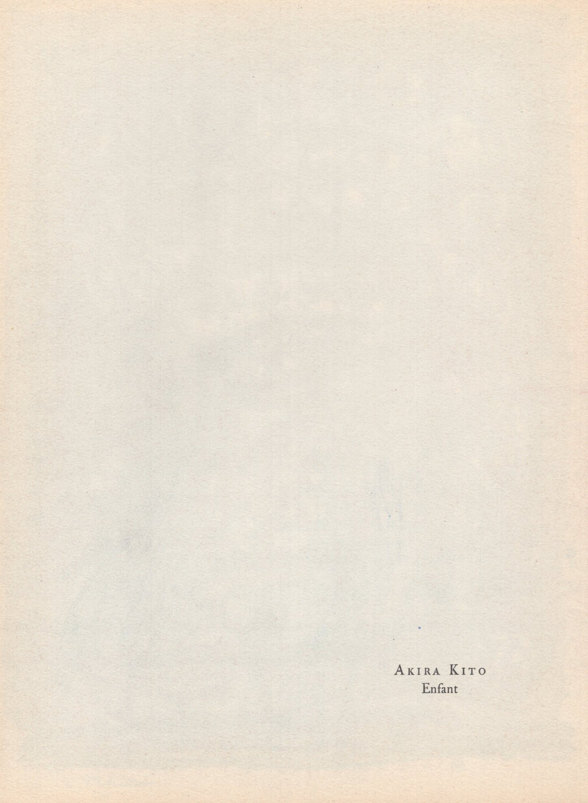 Akria Kito - &quot;Enfant&quot; - Mourlot Press 1964 Lithograph - 7.5 x 10&quot;