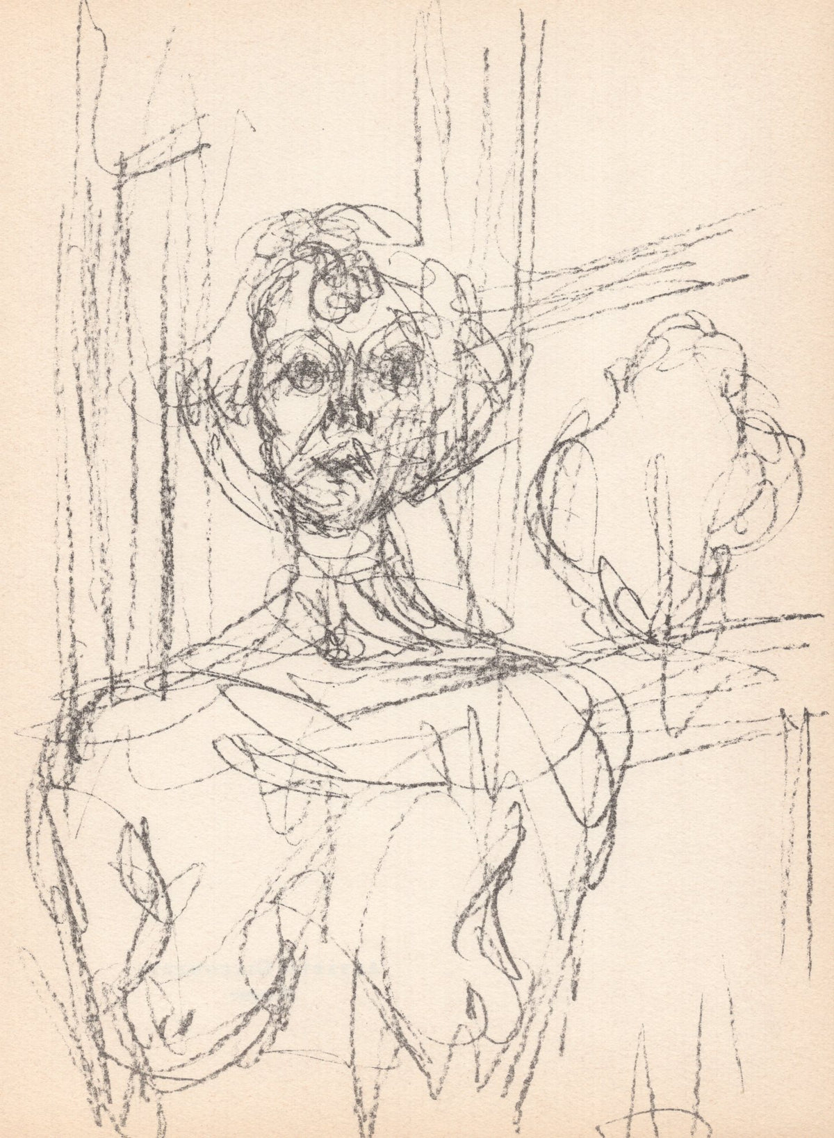 Alberto Giacometti - &quot;Annette&quot; - Mourlot Press 1964 Lithograph - 7.5 x 10&quot;