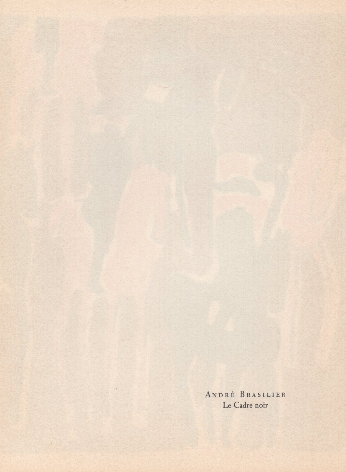 Andre Brasilier - &quot;Le Cadre noir&quot; - Mourlot Press 1964 Lithograph - 7.5 x 10&quot;