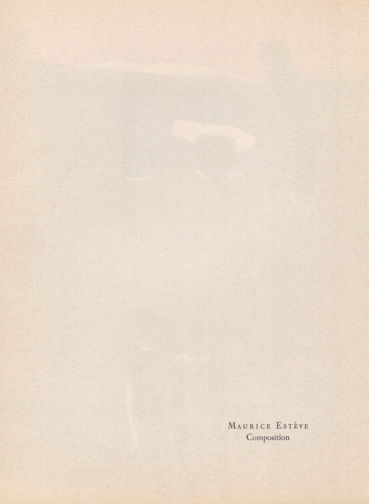 Maurice Esteve - &quot;Composition&quot; - Mourlot Press 1964 Lithograph - 7.5 x 10&quot;