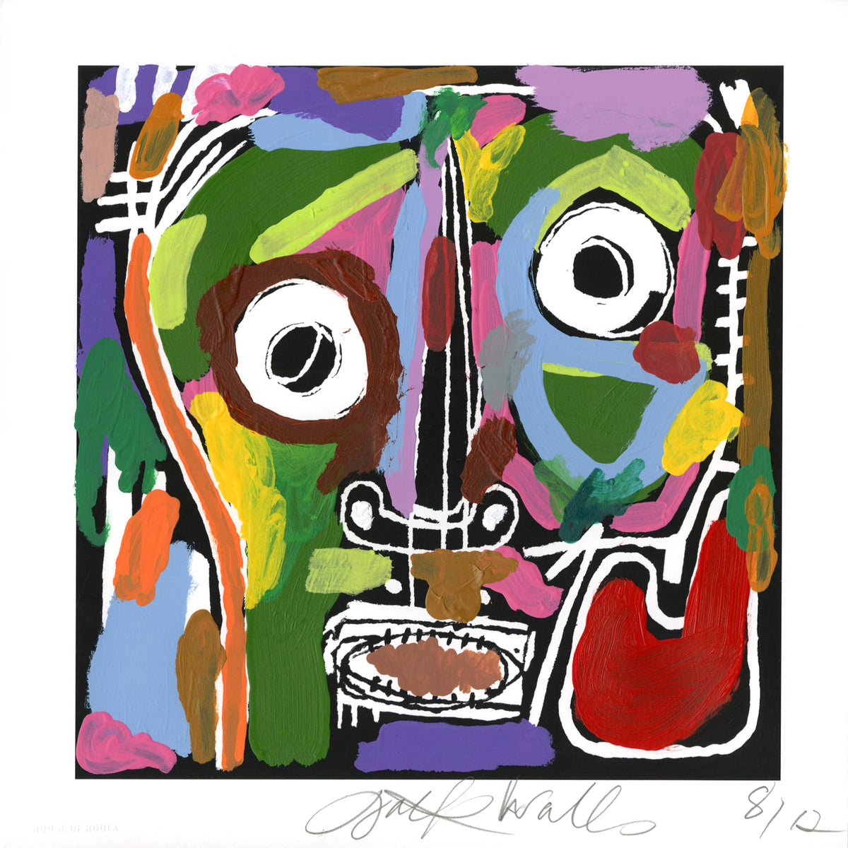 Jack Walls &quot;IVORY COAST BLUES&quot; - Hand-Painted Multiple, #8/12 - 12 x 12&quot;