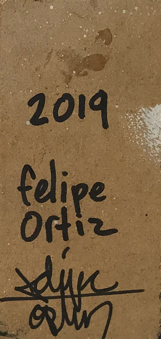 Felipe Ortiz &quot;Light Post Series&quot; - Original Acrylic Painting - 2.5 x 5&quot;