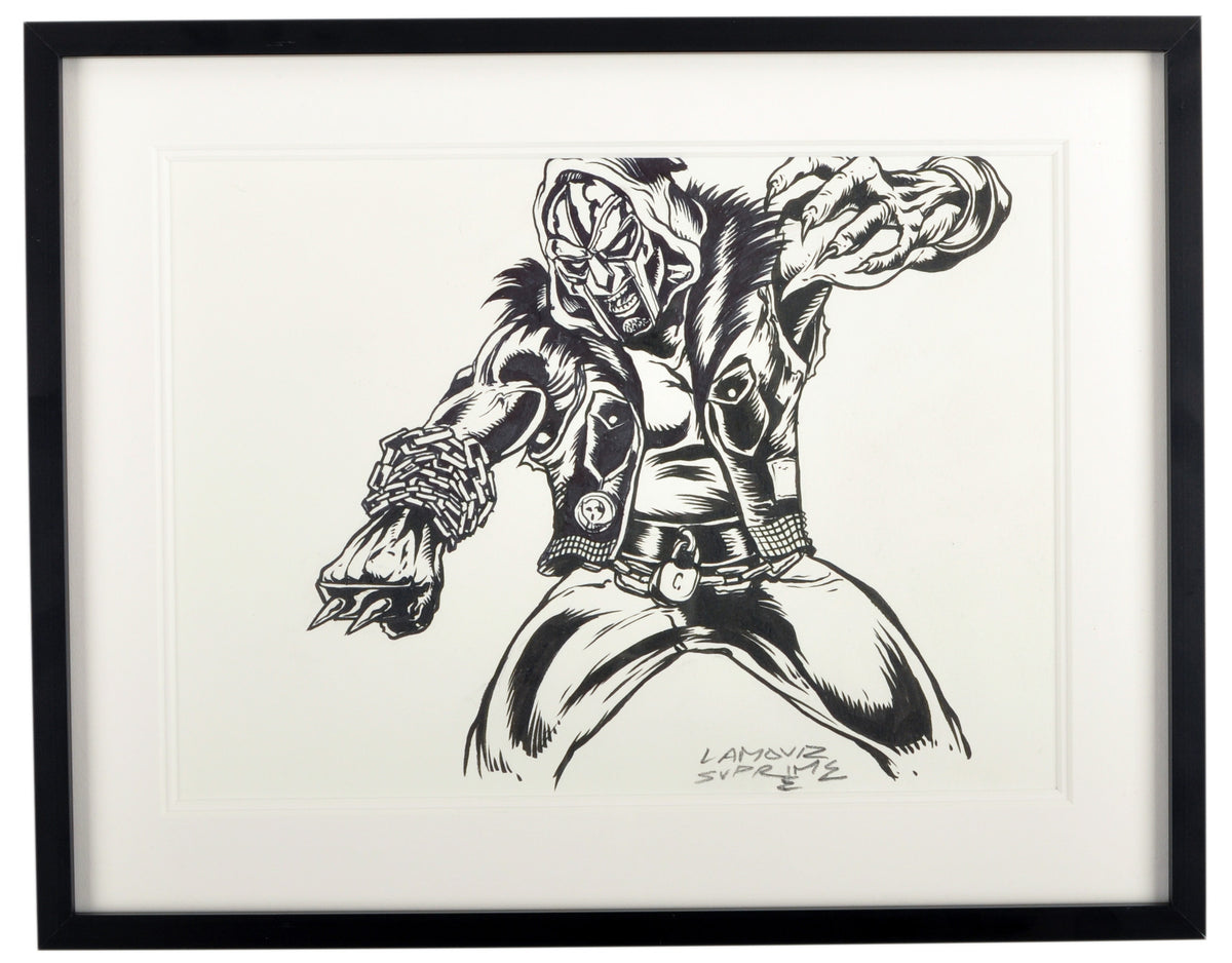 L&#39;Amour Supreme - CZARFACE, MF DOOM - Signed Original Ink Process Sketch