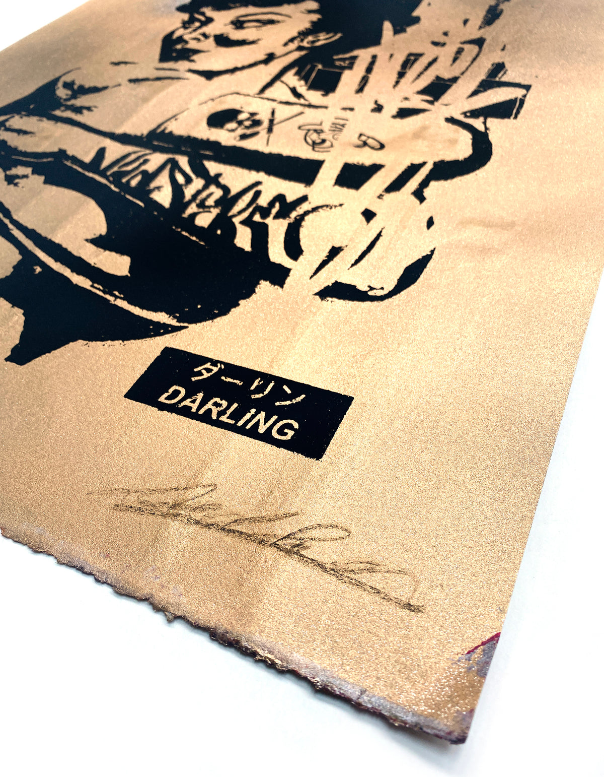 Dave Navarro &amp; Brian J. Hoffman &quot;LA Darling&quot; - Hand-Painted, Silk Screened Multiple - 18 x 22&quot;
