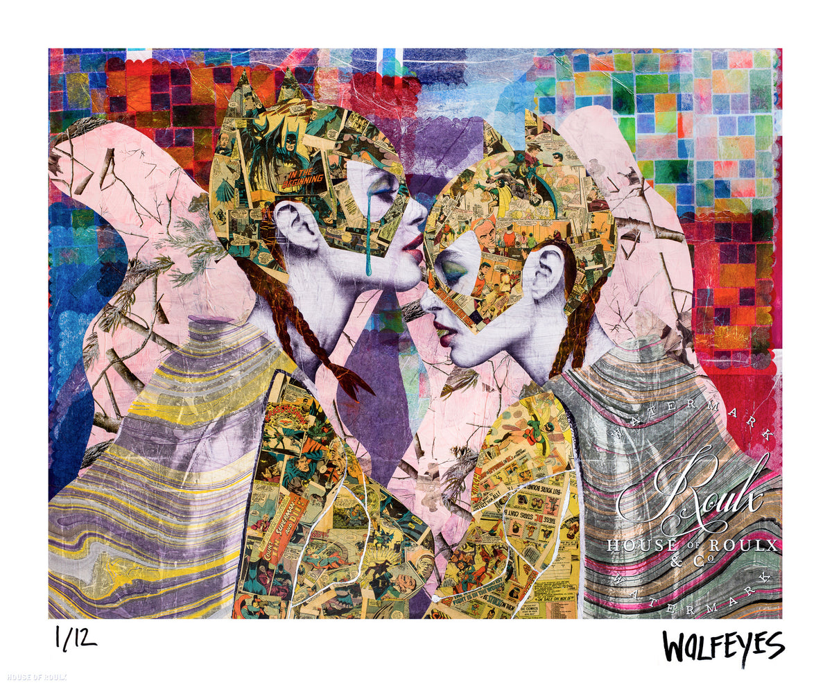 WOLFEYES &quot;With Friends Like These&quot; - Archival Print, Limited Edition of 12 - 14 x 17&quot;