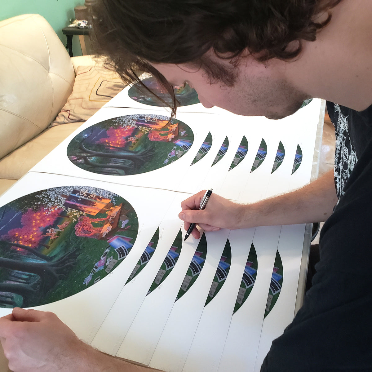 Adrian Cox &quot;The Origin of the Specters (Part I)&quot; - Archival Print, Edition of 50 - 17 x 17&quot;