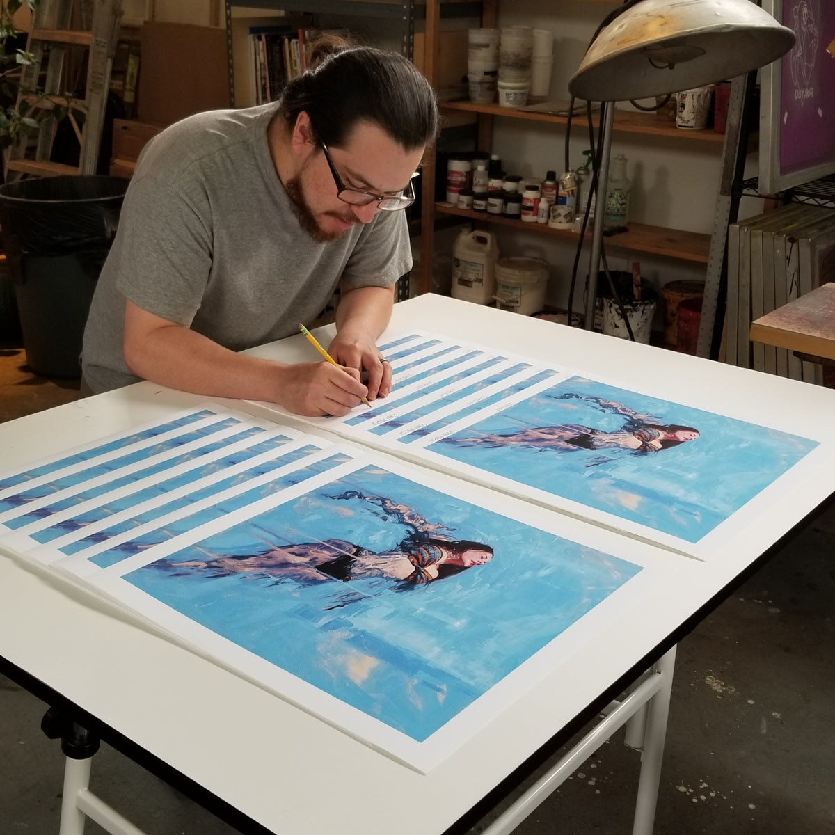 Ryan Morse &quot;Emerge&quot; - Archival Print, Limited Edition of 15 - 17 x 17&quot;