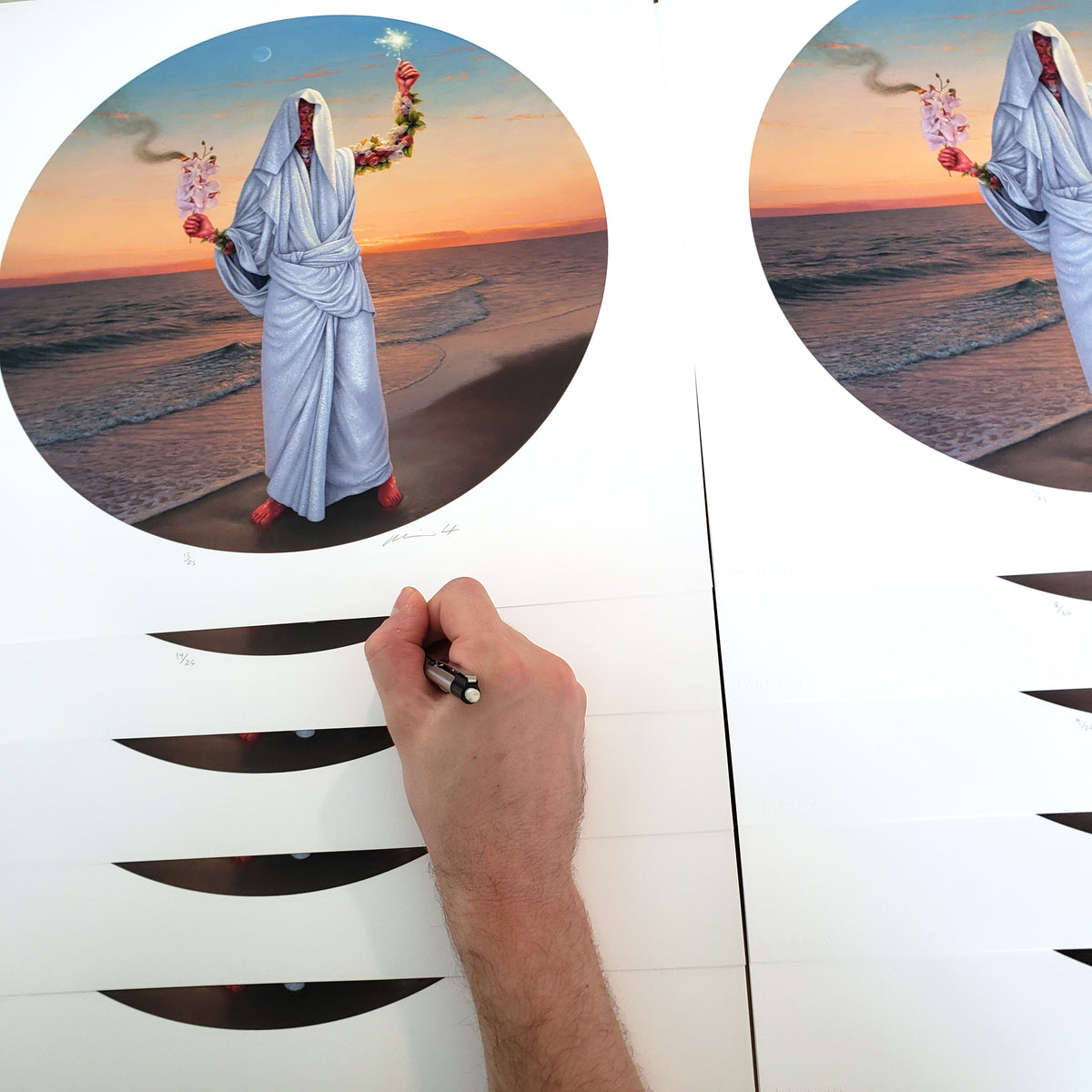 Adrian Cox &quot;The Great Seamstress...&quot; - Archival Print, Limited Edition of 25 - 17 x 17&quot;
