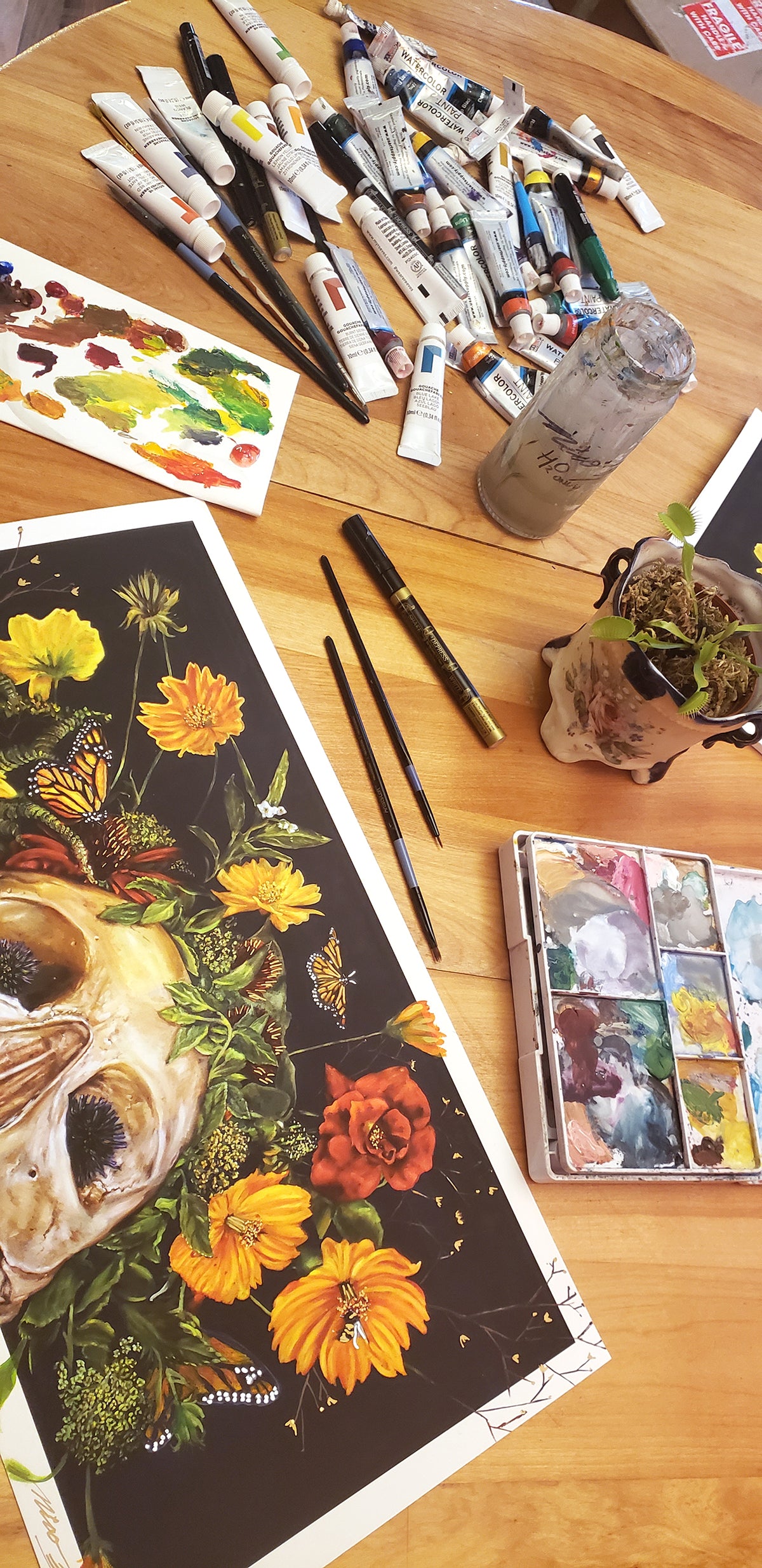 Nico Cathcart &quot;Monarch&quot; - Hand-Embellished Edition of 2 - 9 x 17&quot;